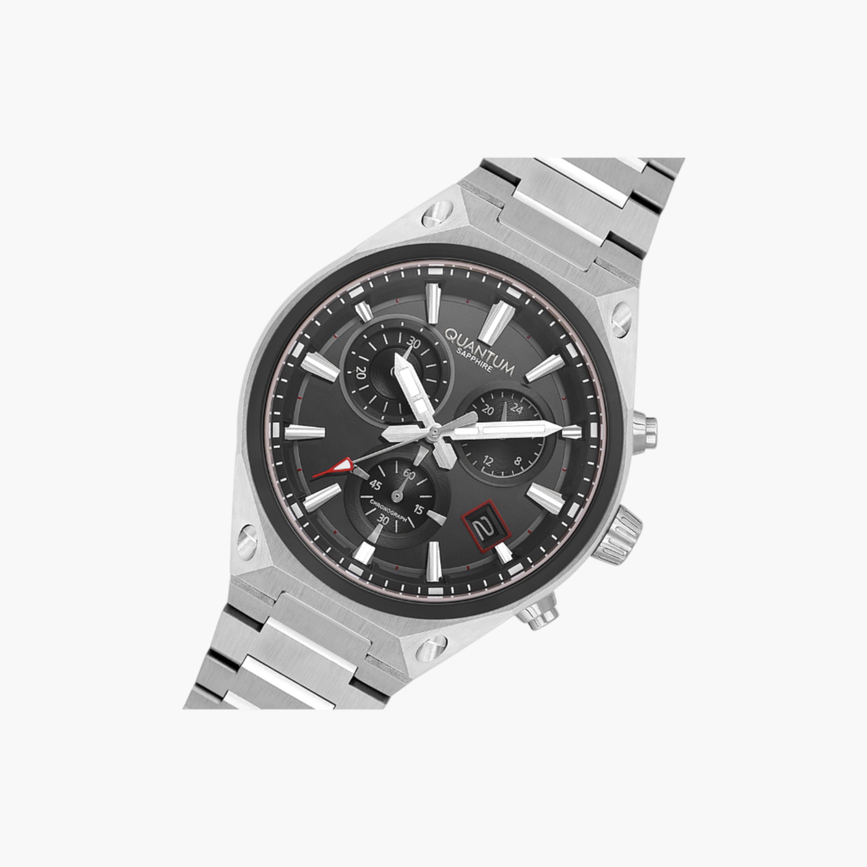 Quantum Chronograph Men's Watch, Metal Strap-men-watchesandjewellery-watches-image-4