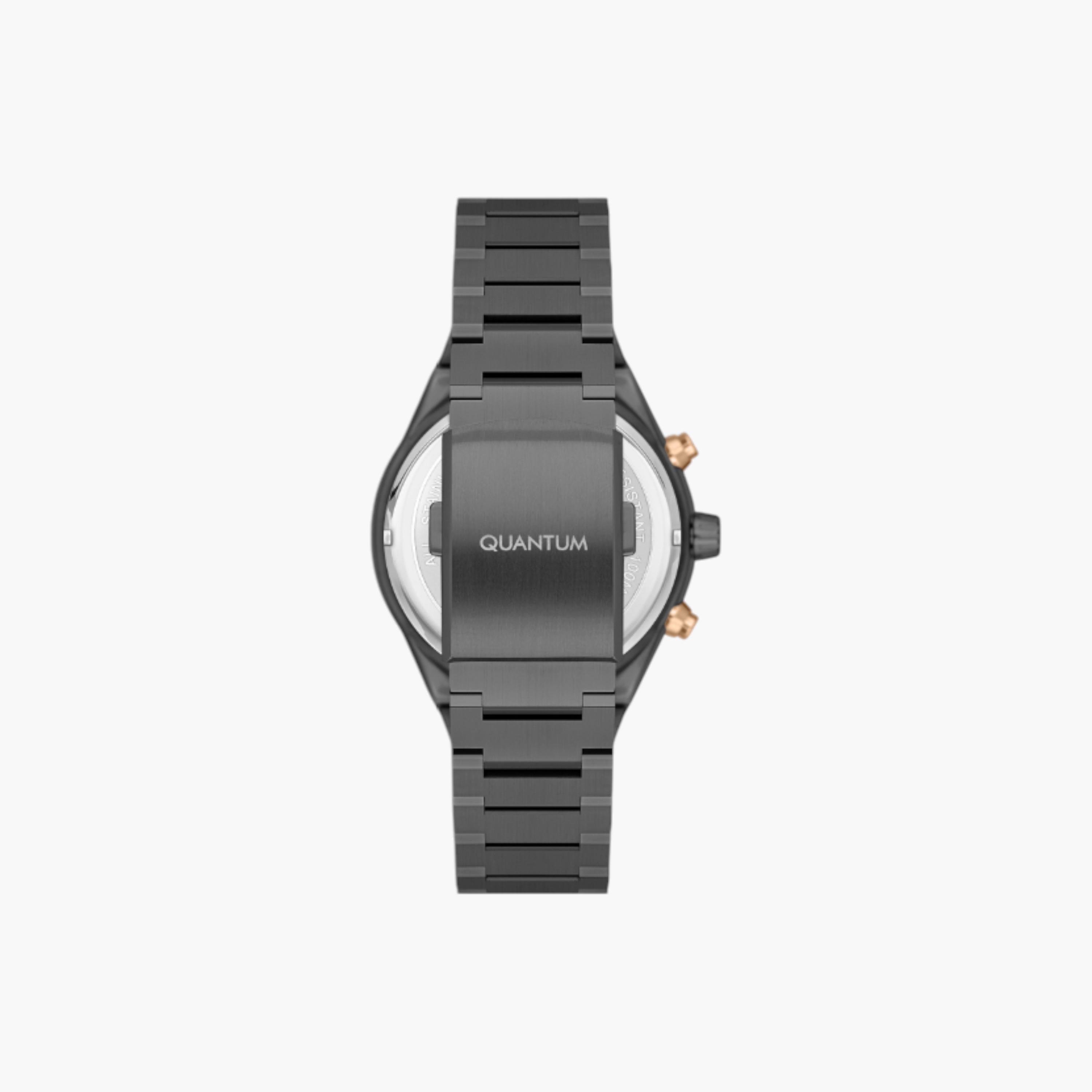 كوانتم ساعة كرونوغراف رجالية، بسوار معدني-men-watchesandjewellery-watches-image-3