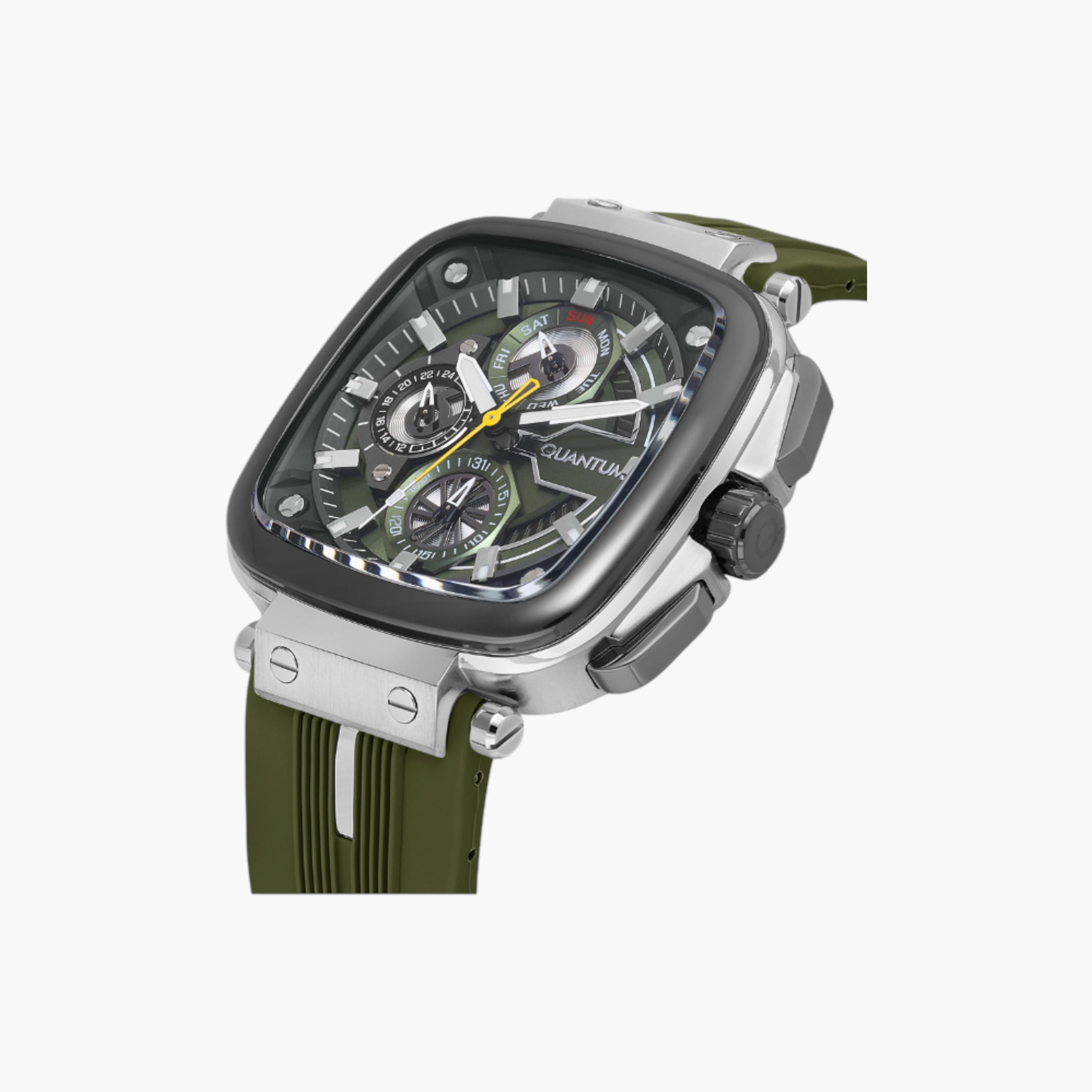 Quantum Men's Multifunction Square Dial Watch-men-watchesandjewellery-watches-image-5