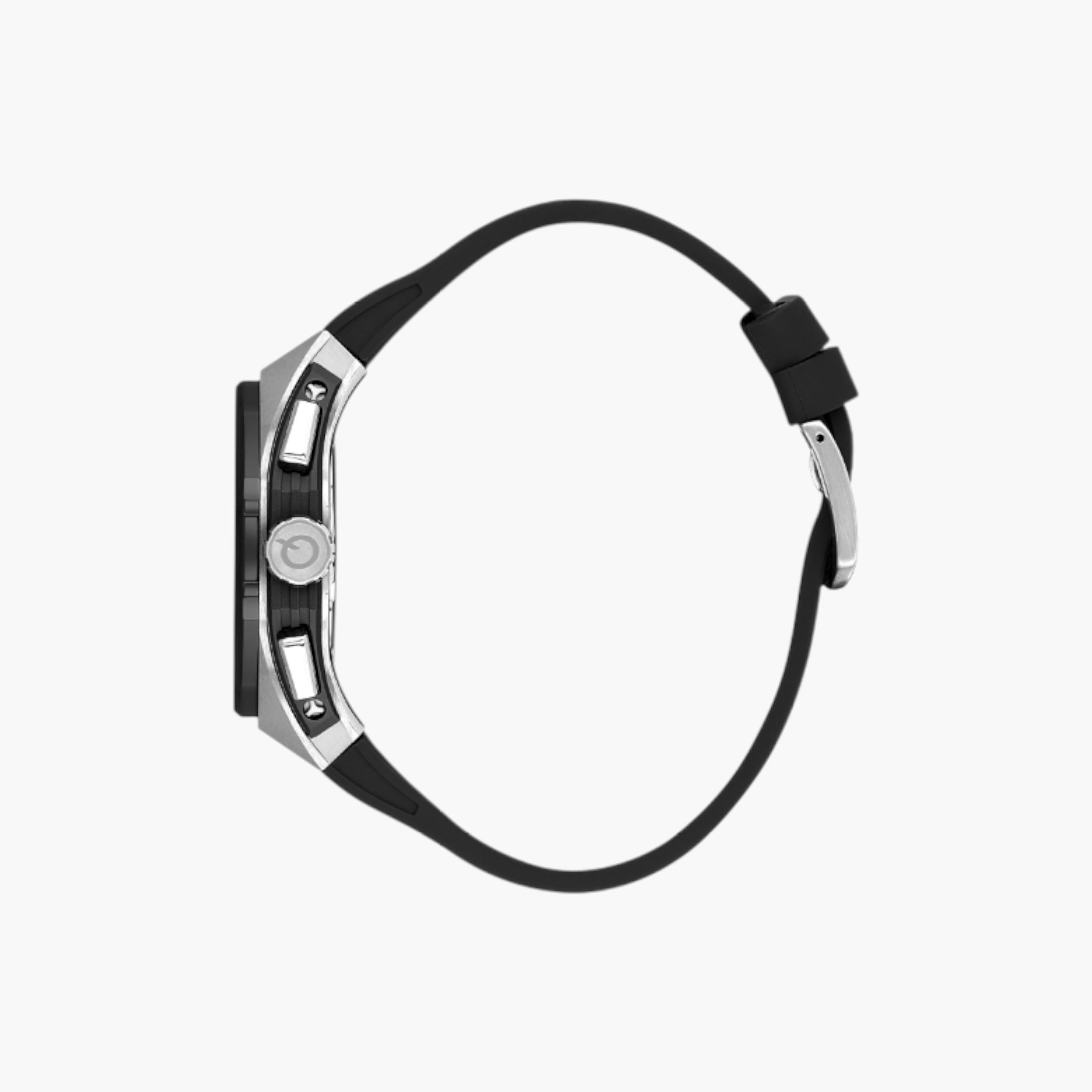Quantum Octagonal Chronograph Men's Watch with Silicone Strap-men-watchesandjewellery-watches-image-2