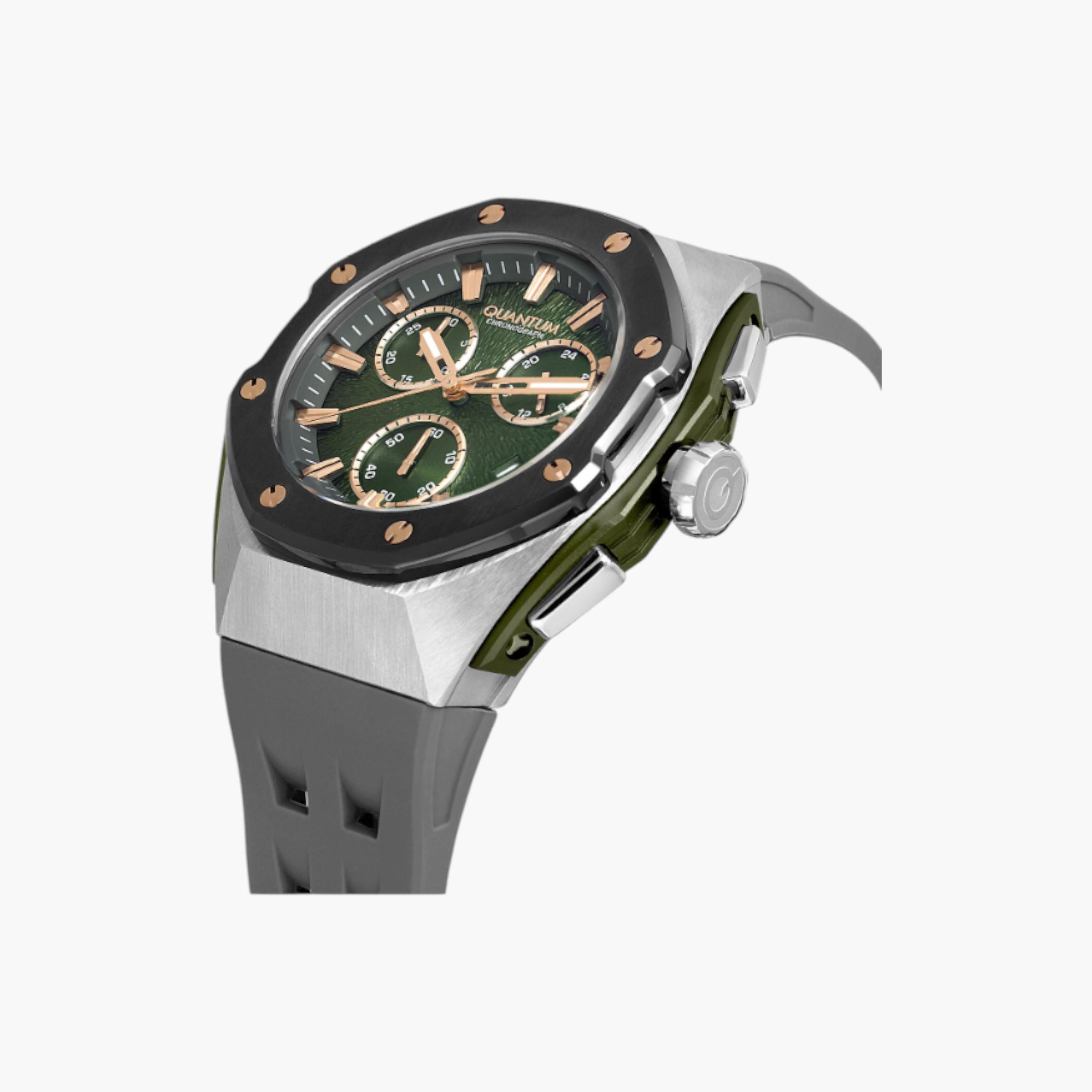 كوانتم ساعة يد رجالية كرونوغراف حزام سيليكون-men-watchesandjewellery-watches-image-4