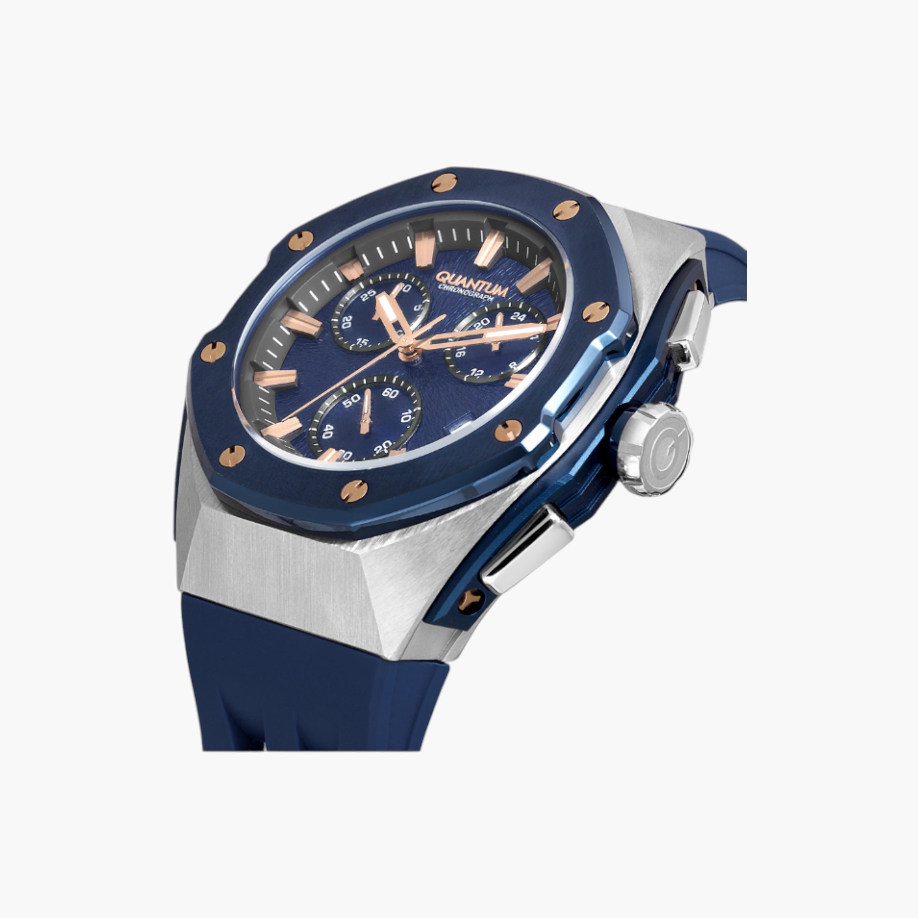 Quantum Chronograph Men's Watch, Silicone Strap-men-watchesandjewellery-watches-image-5