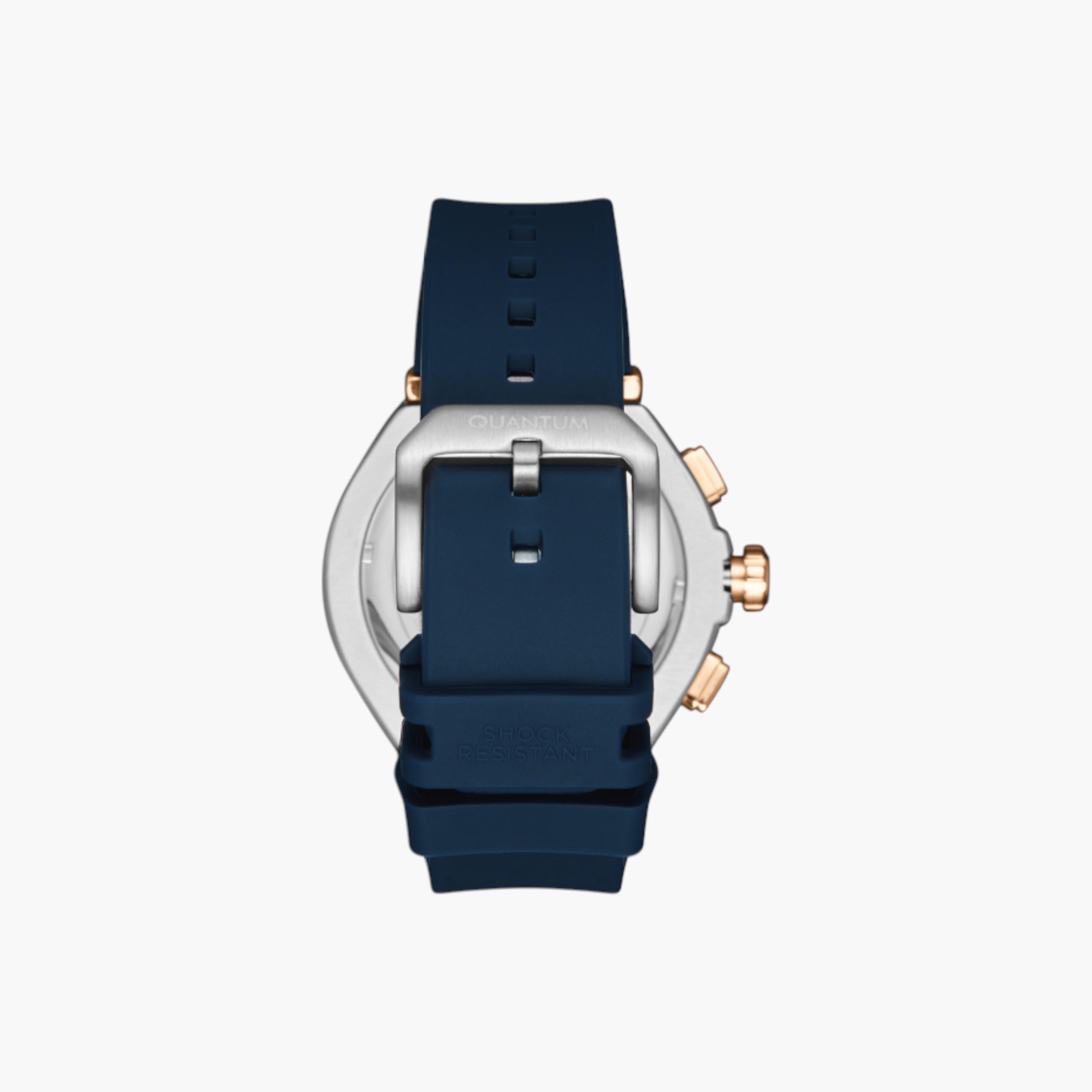 Quantum Men's Chronograph Watch, Silicone Strap-men-watchesandjewellery-watches-image-4
