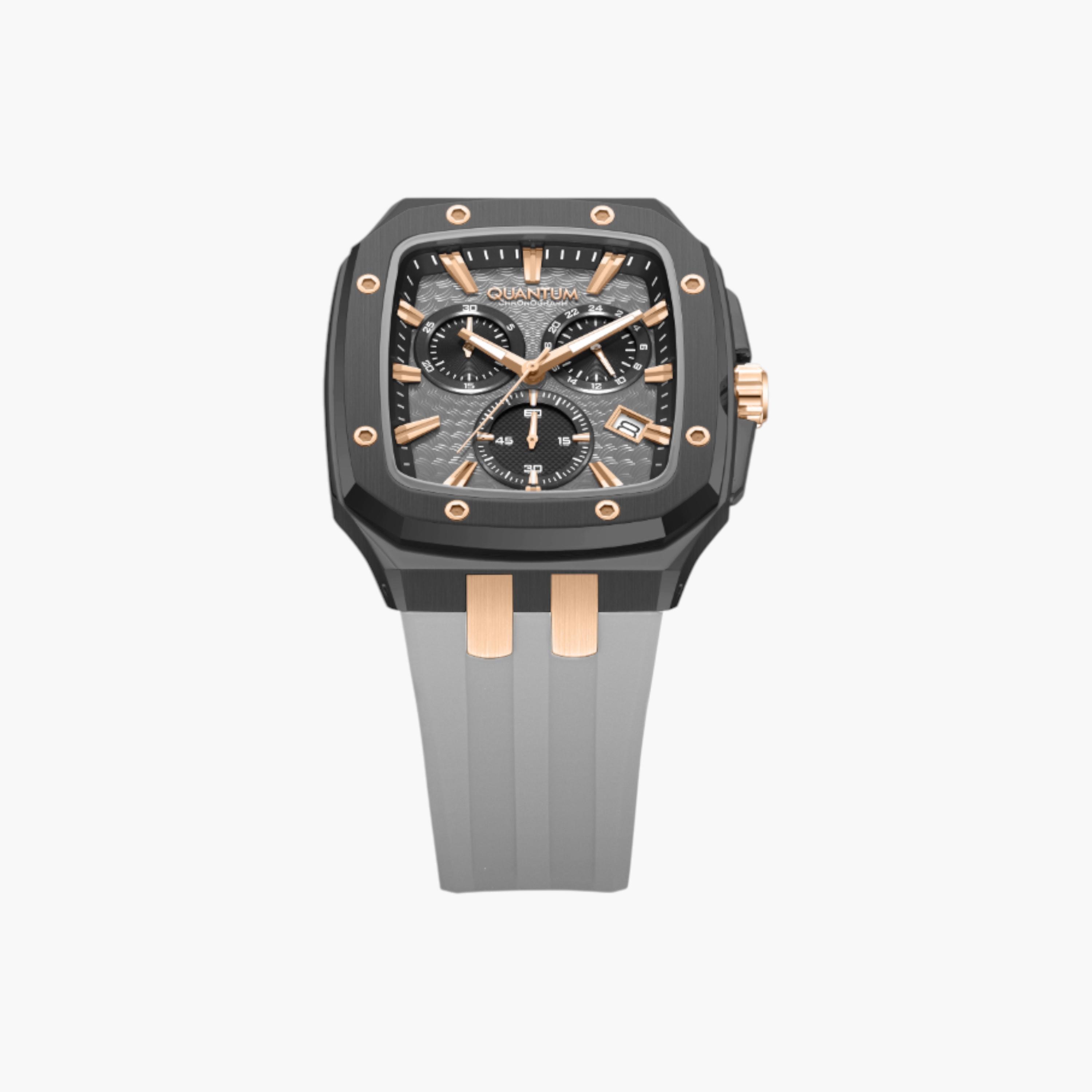 Quantum Men's Chronograph Watch with Silicone Strap-men-watchesandjewellery-watches-image-5