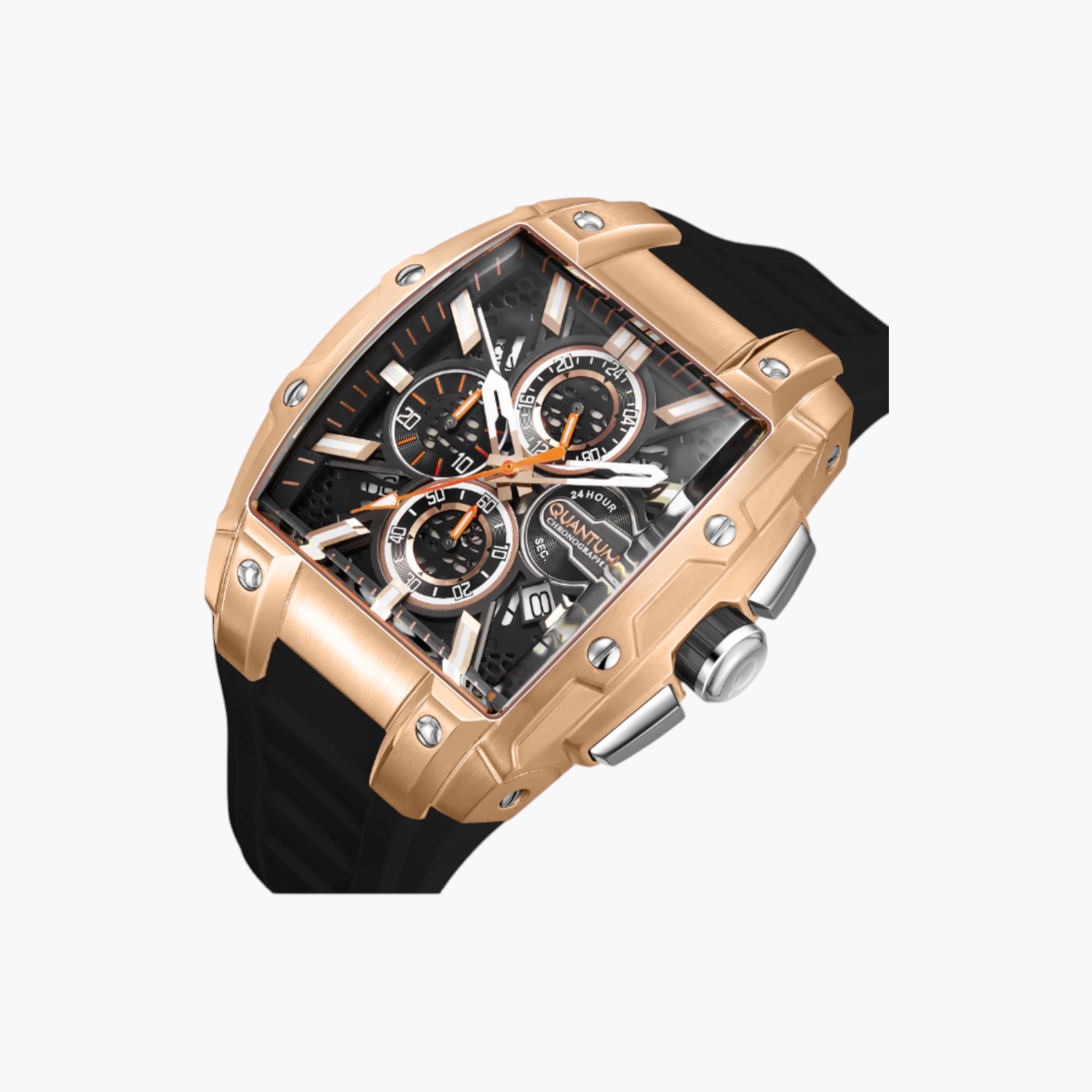 كوانتم ساعة يد رجالية كرونوغراف ذهبية وردية-men-watchesandjewellery-watches-image-5
