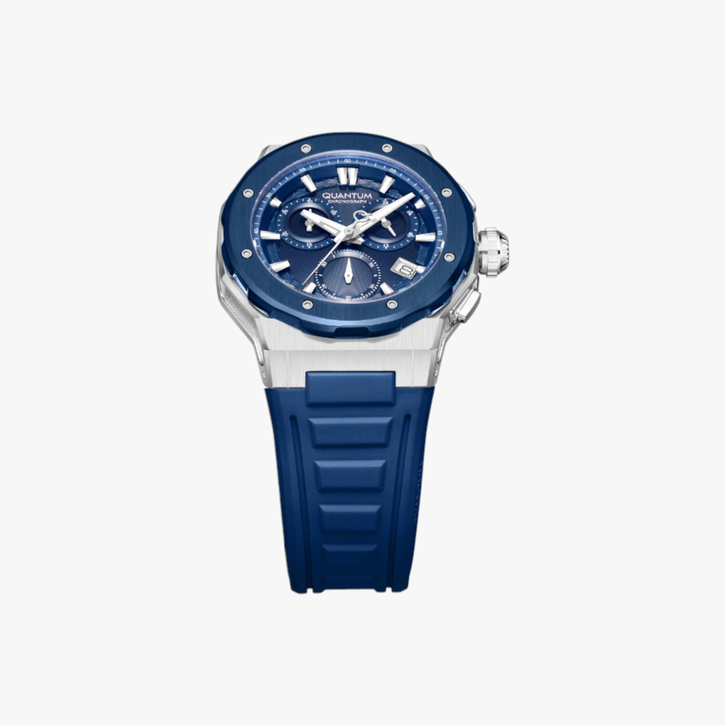 Quantum Chronograph Men's Watch, Silicone Strap-men-watchesandjewellery-watches-image-3