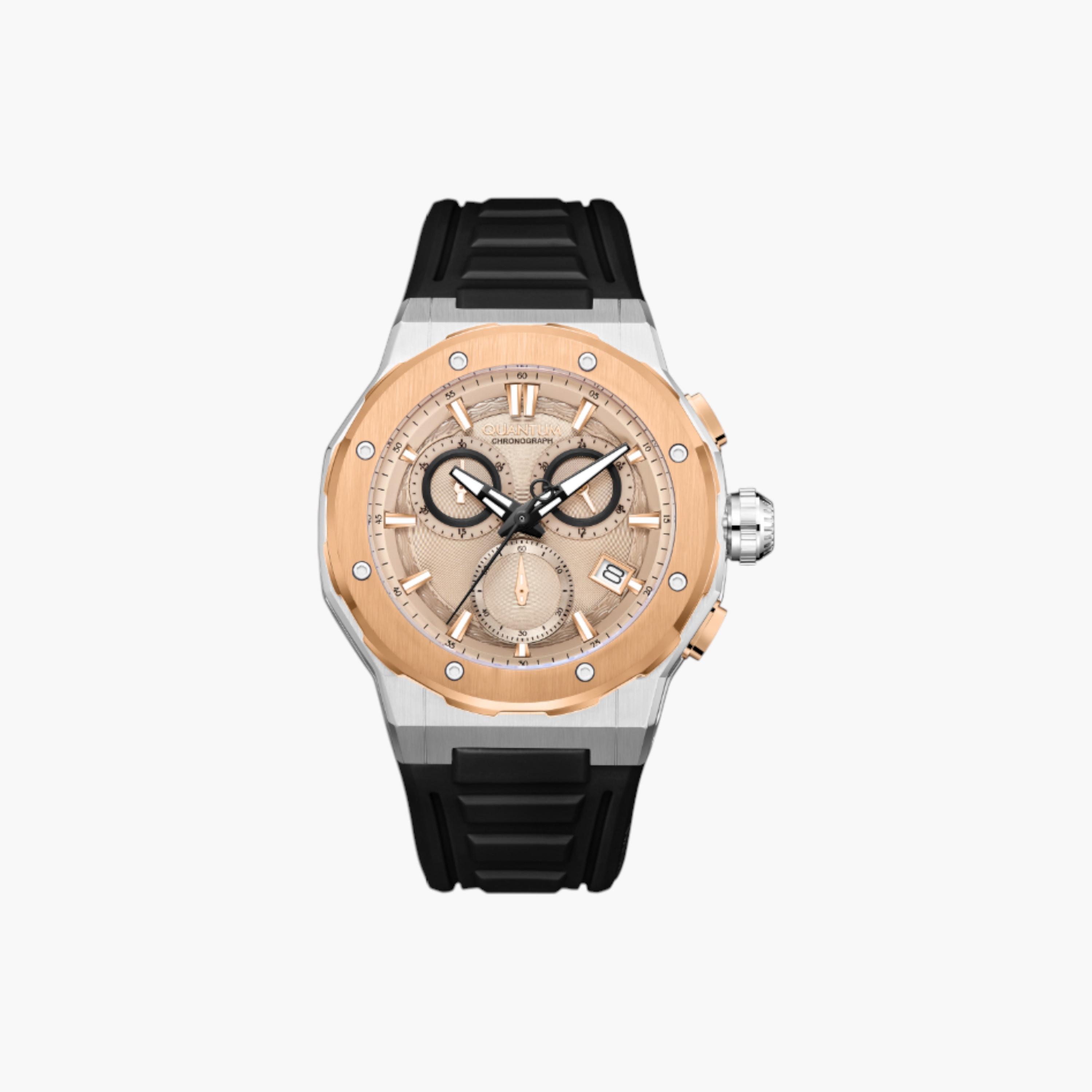 كوانتم ساعة كرونوغراف رجالية، حزام سيليكون-men-watchesandjewellery-watches-image-1