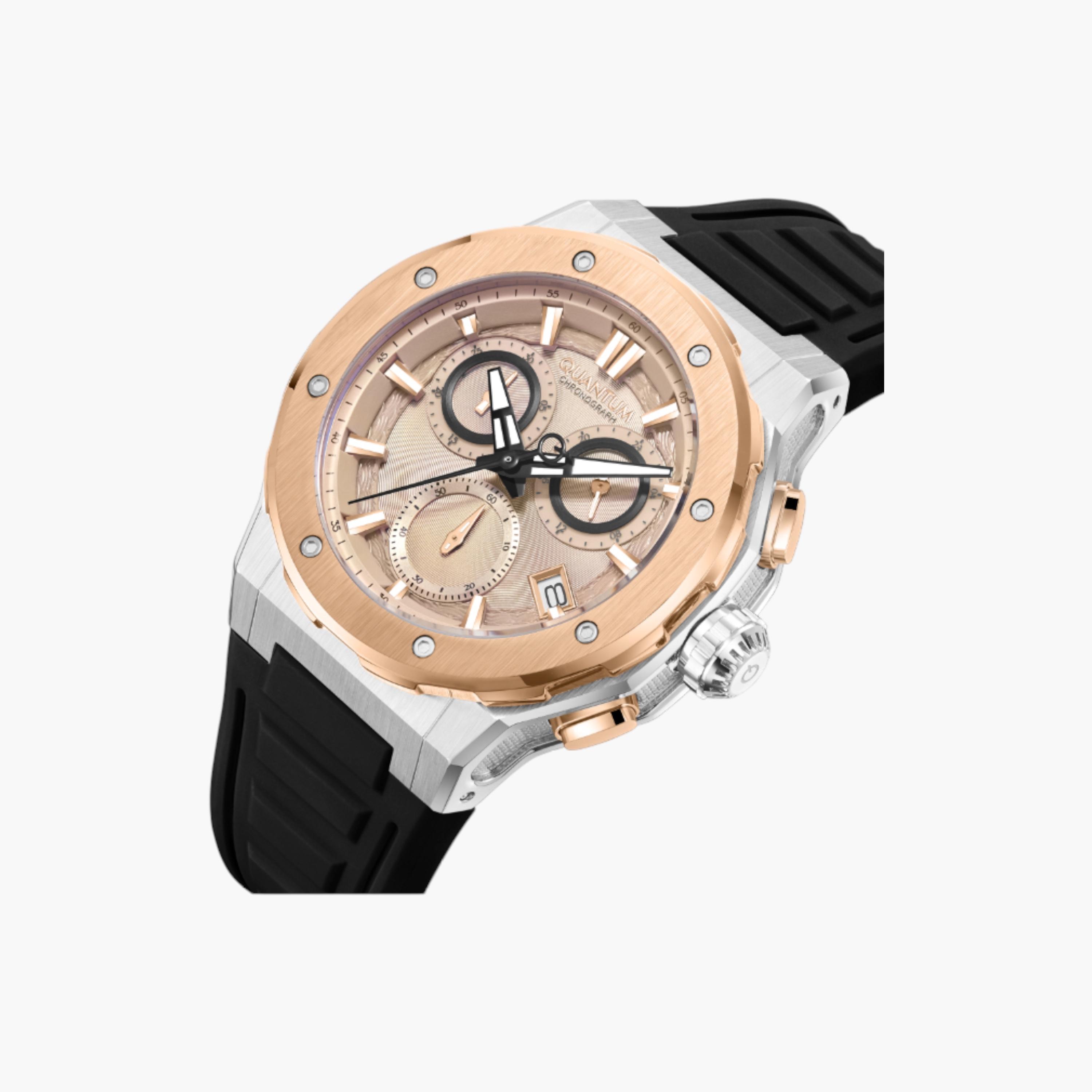 كوانتم ساعة كرونوغراف رجالية، حزام سيليكون-men-watchesandjewellery-watches-image-2