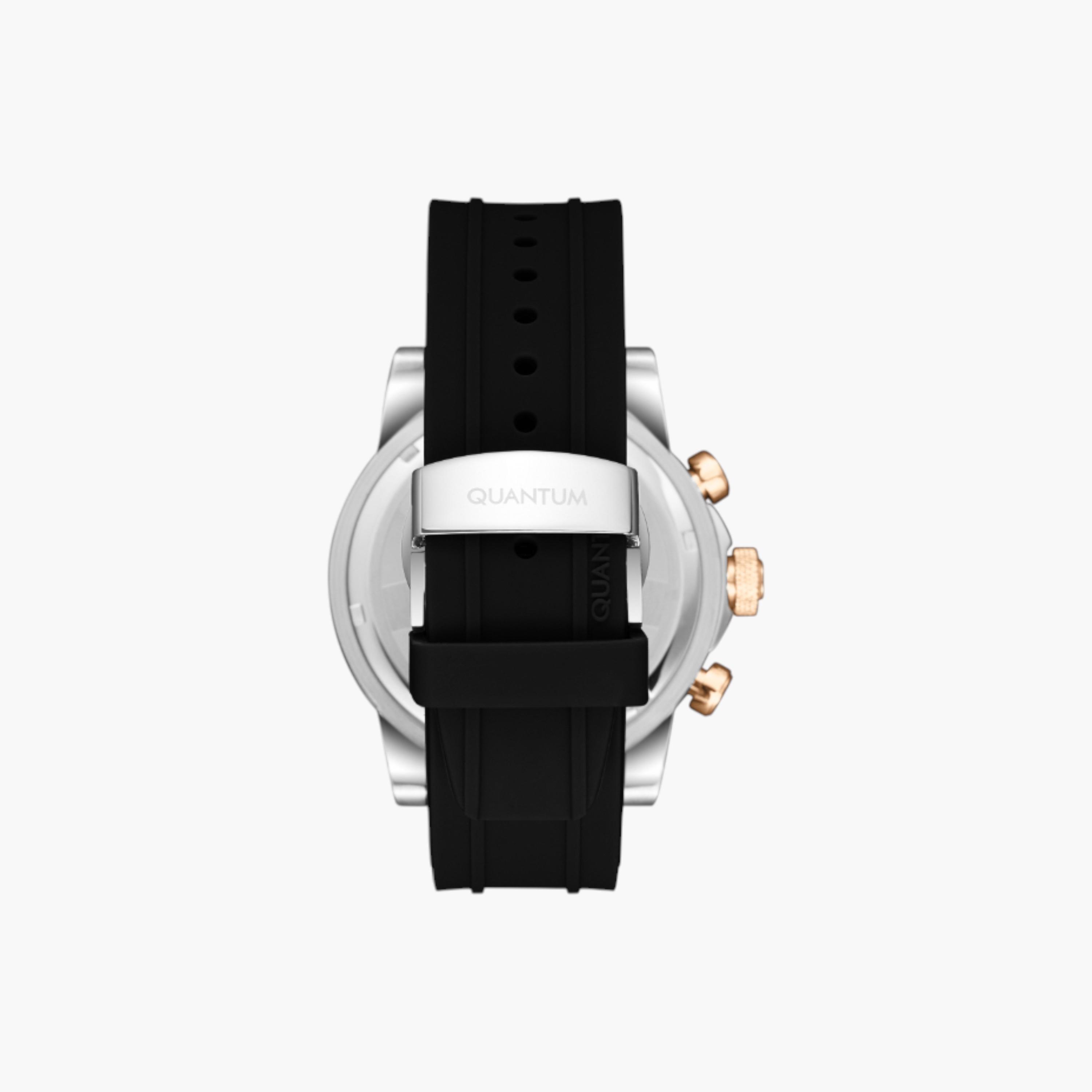 كوانتم ساعة كرونوغراف رجالية بحزام سيليكون-men-watchesandjewellery-watches-image-2