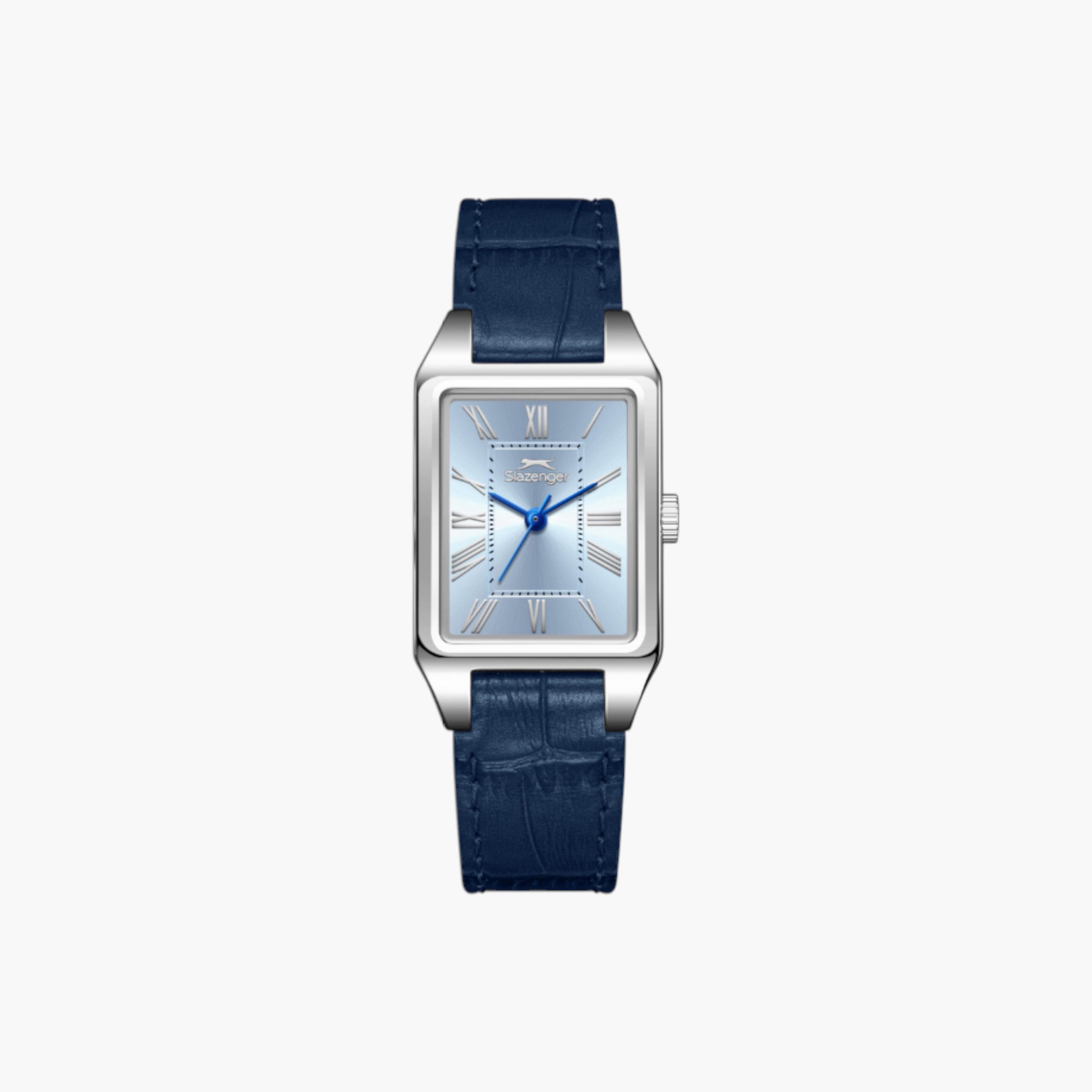 سلازنجر ساعة يد مستطيلة بعقارب، حزام جلد-women-watchesandjewellery-watches-image-1