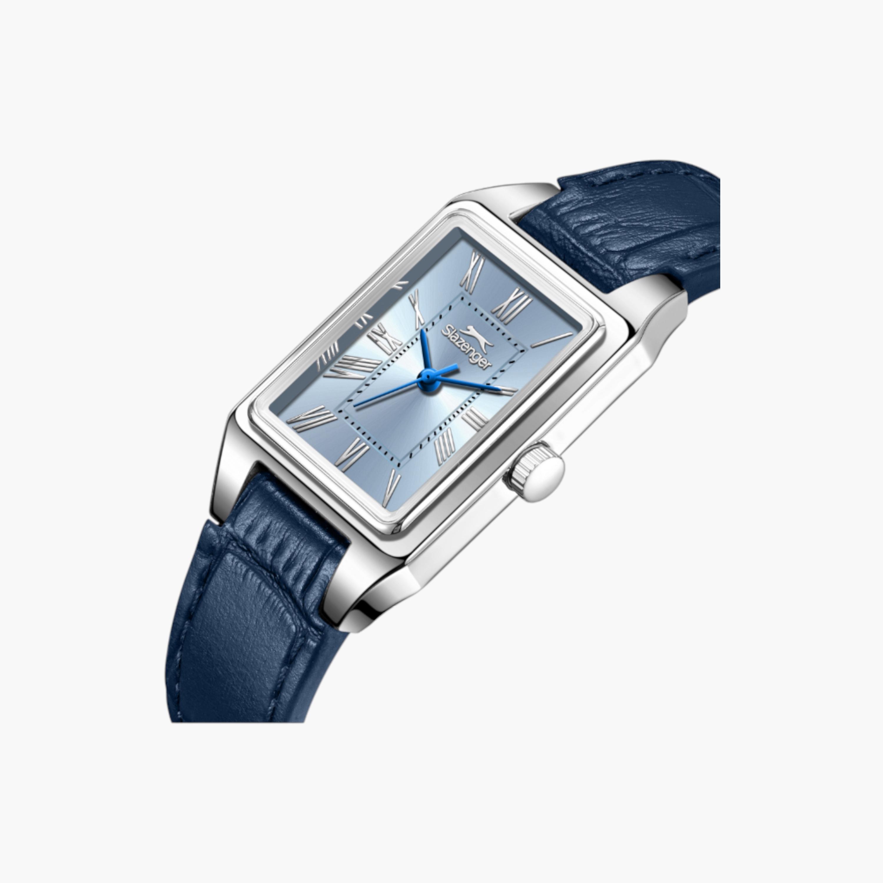 سلازنجر ساعة يد مستطيلة بعقارب، حزام جلد-women-watchesandjewellery-watches-image-5
