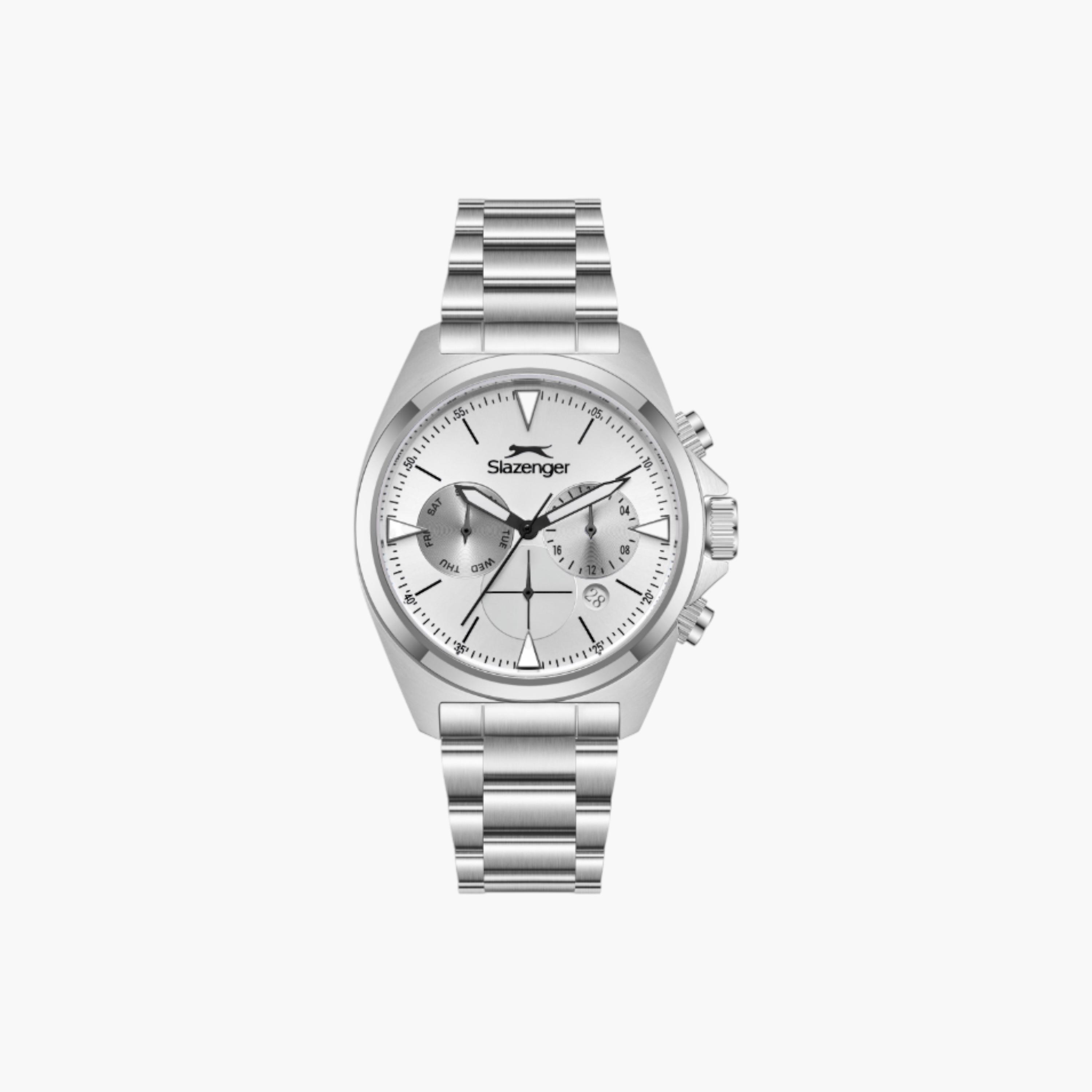 سلازنجر ساعة فضية من الستانلس ستيل متعددة الوظائف-men-watchesandjewellery-watches-image-1