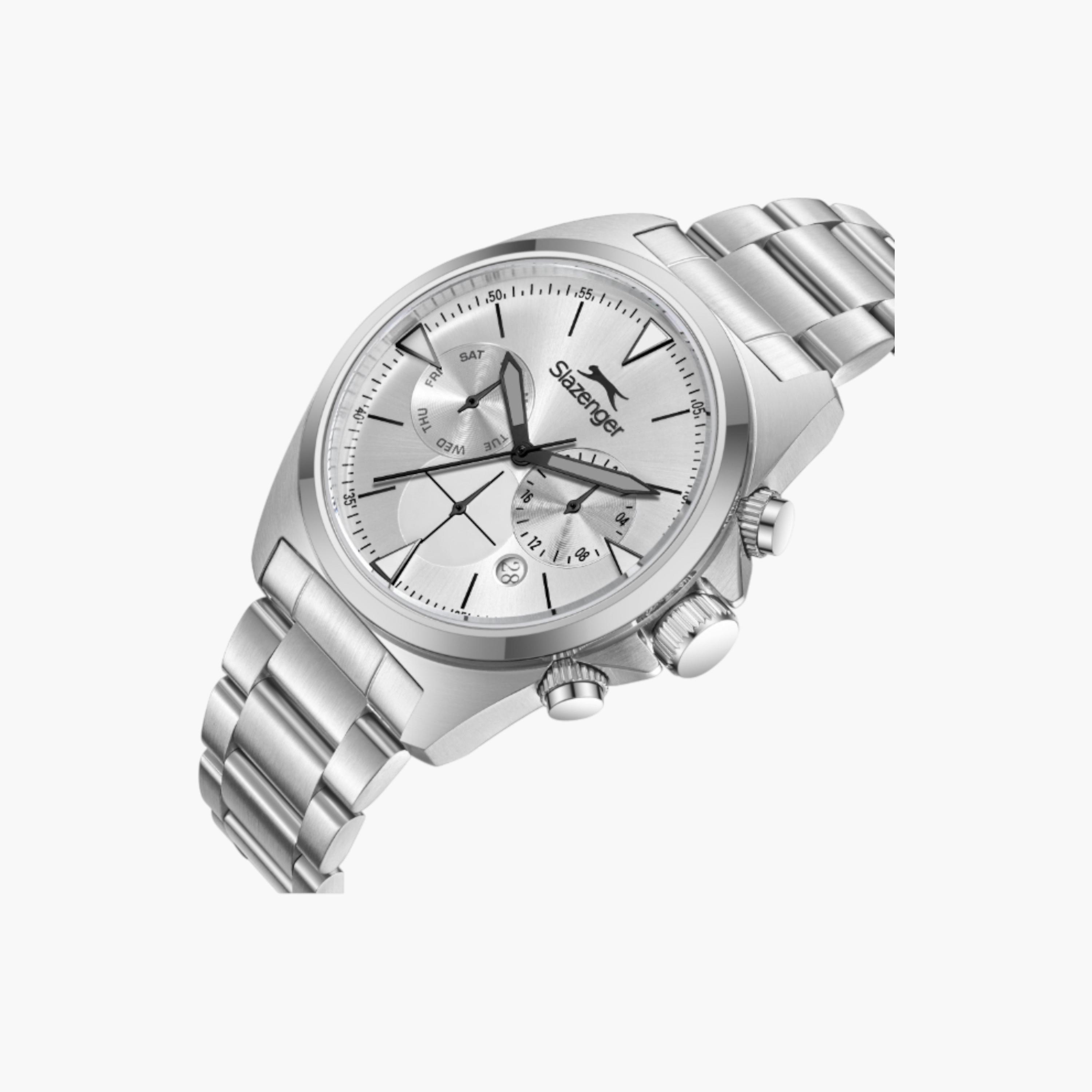 سلازنجر ساعة فضية من الستانلس ستيل متعددة الوظائف-men-watchesandjewellery-watches-image-2