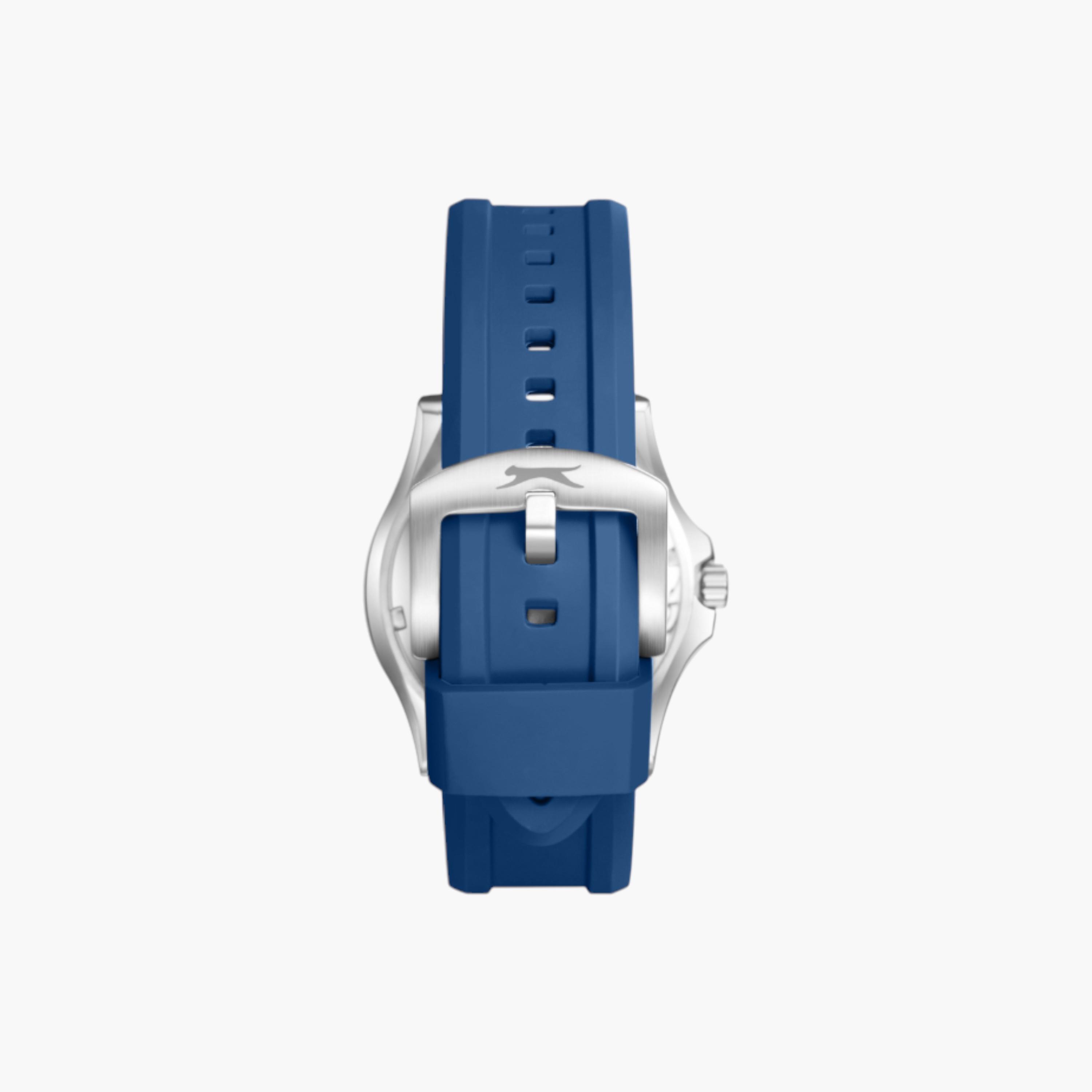 Slazenger Blue Silicone Strap Watch-men-watchesandjewellery-watches-image-4