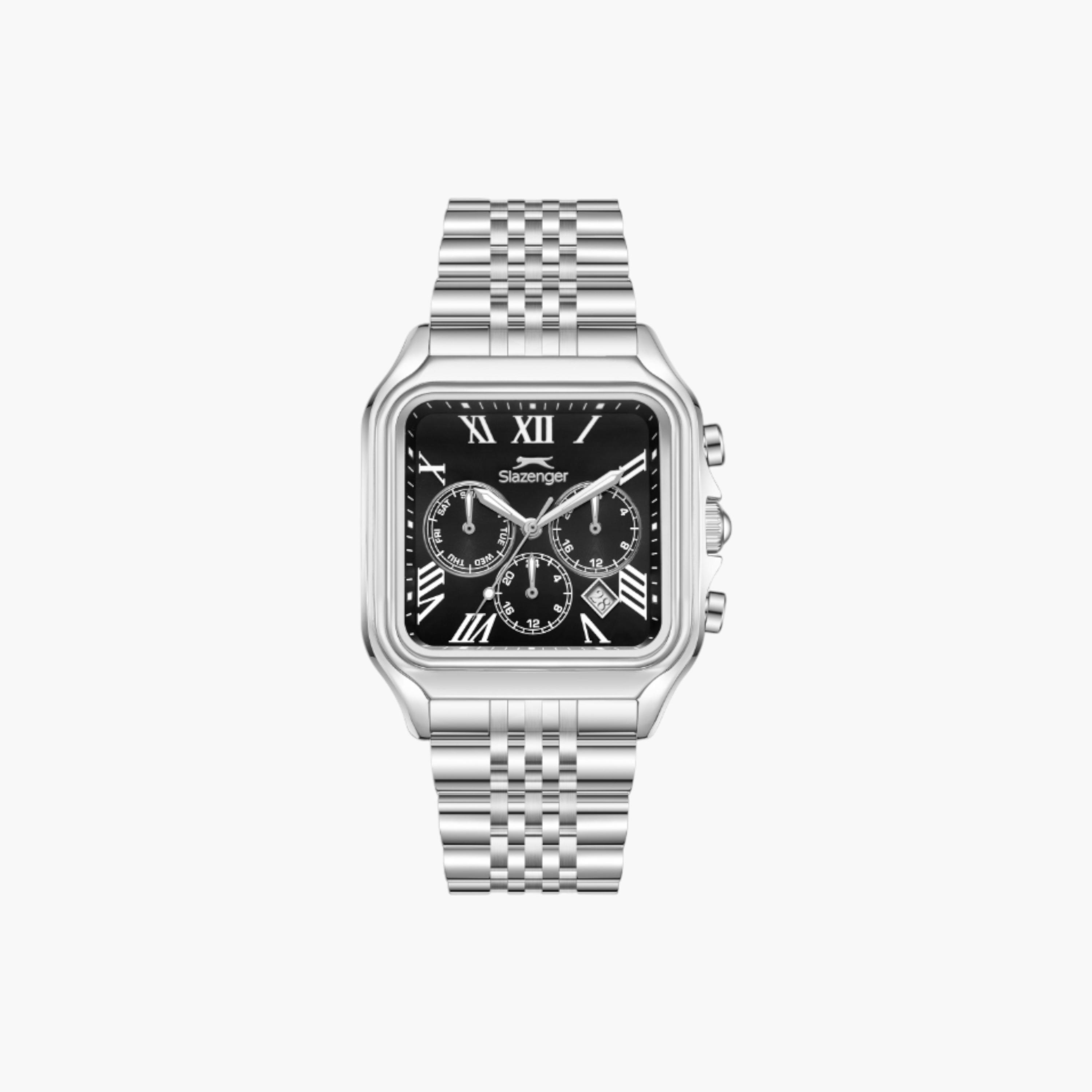 Slazenger Silver Stainless Steel Multifunction Watch-men-watchesandjewellery-watches-image-1