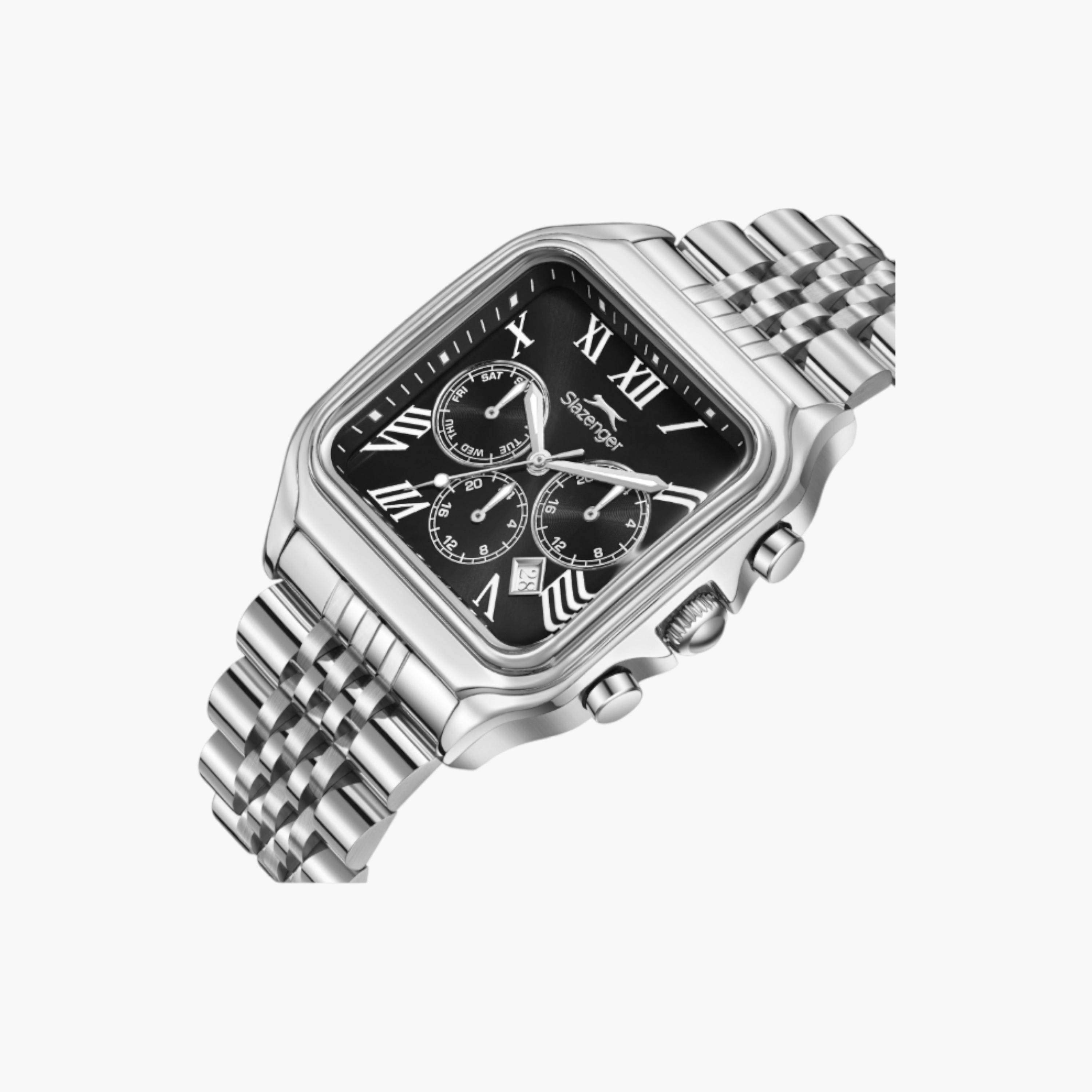 سلازنجر ساعة فضية متعددة الوظائف من الستانلس ستيل-men-watchesandjewellery-watches-image-2