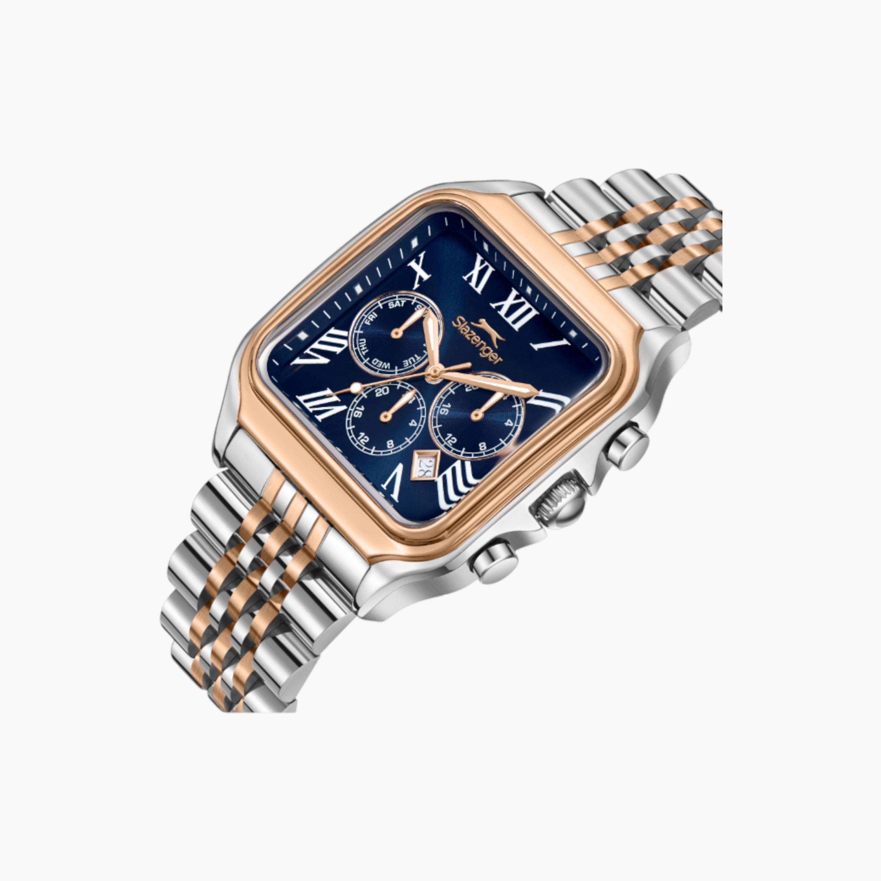 Slazenger Multifunction Display Men's Watch with Metal Strap-men-watchesandjewellery-watches-image-2