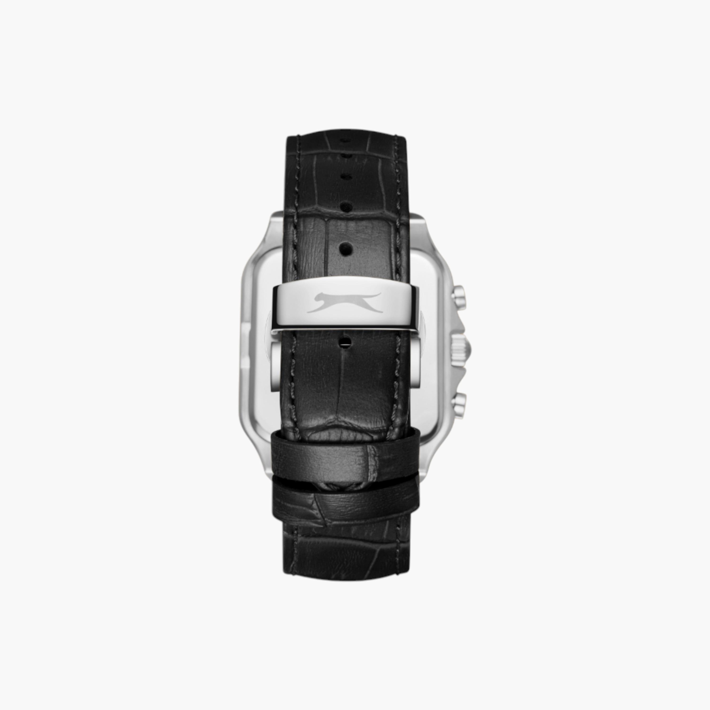 سلازنجر ساعة كرونوغراف مربعة، حزام جلد-men-watchesandjewellery-watches-image-4