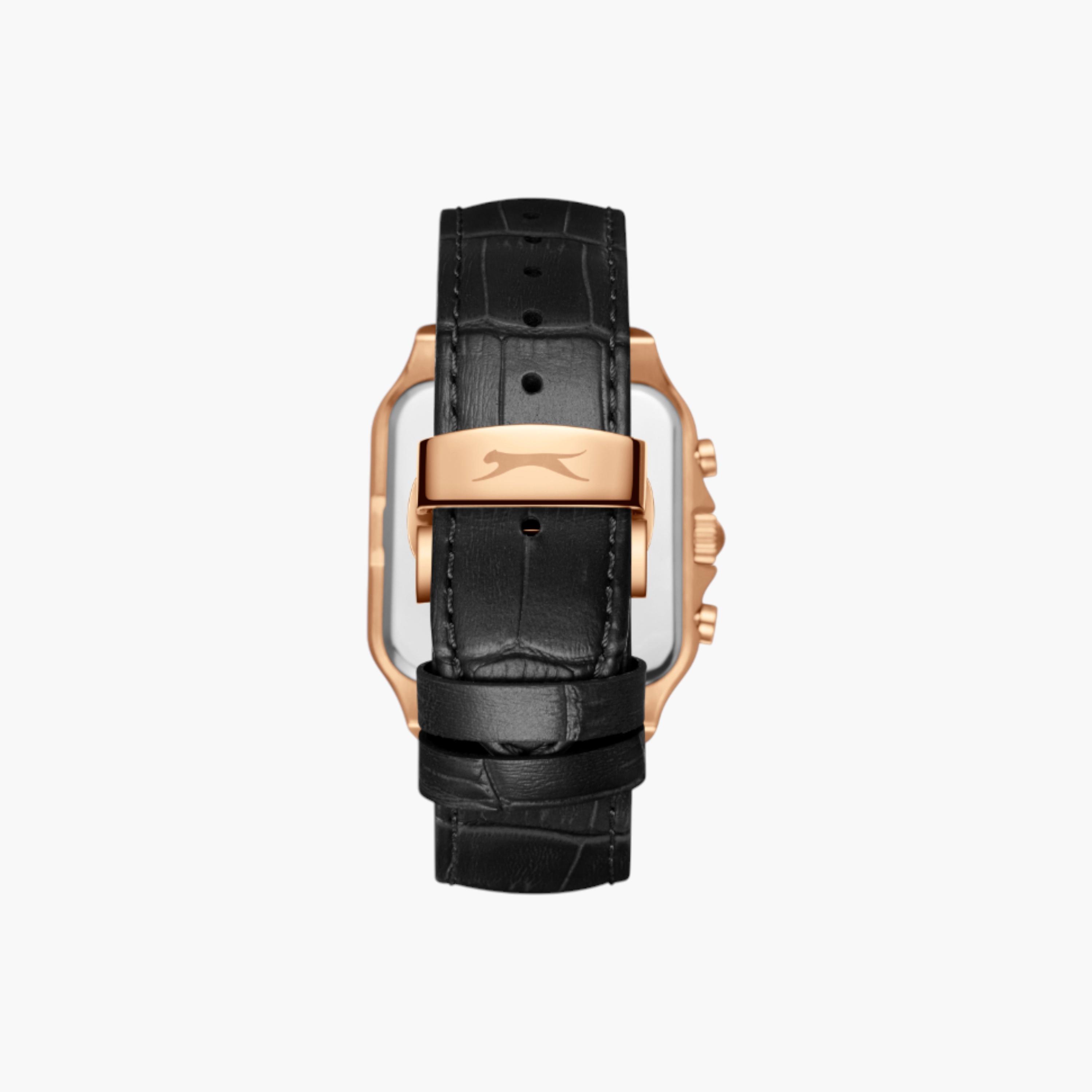 Slazenger Square Multifunction Watch, Leather Strap-men-watchesandjewellery-watches-image-4