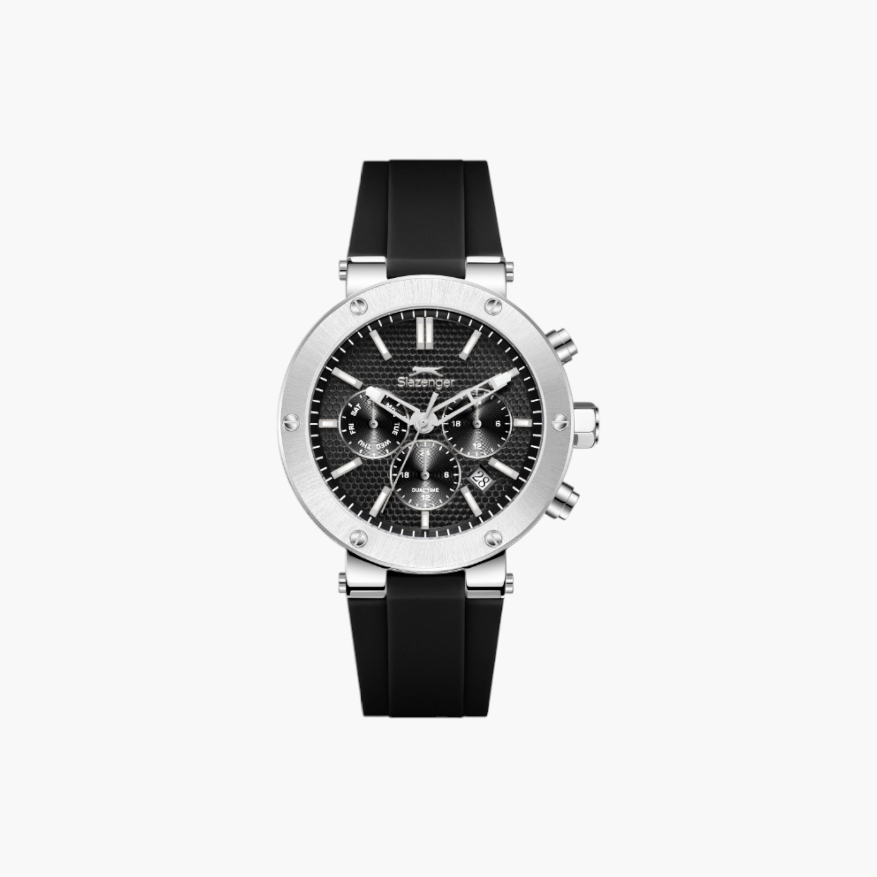 سلازنجر ساعة رجالية بشاشة عرض متعددة الوظائف وحزام سيليكون-men-watchesandjewellery-watches-image-1