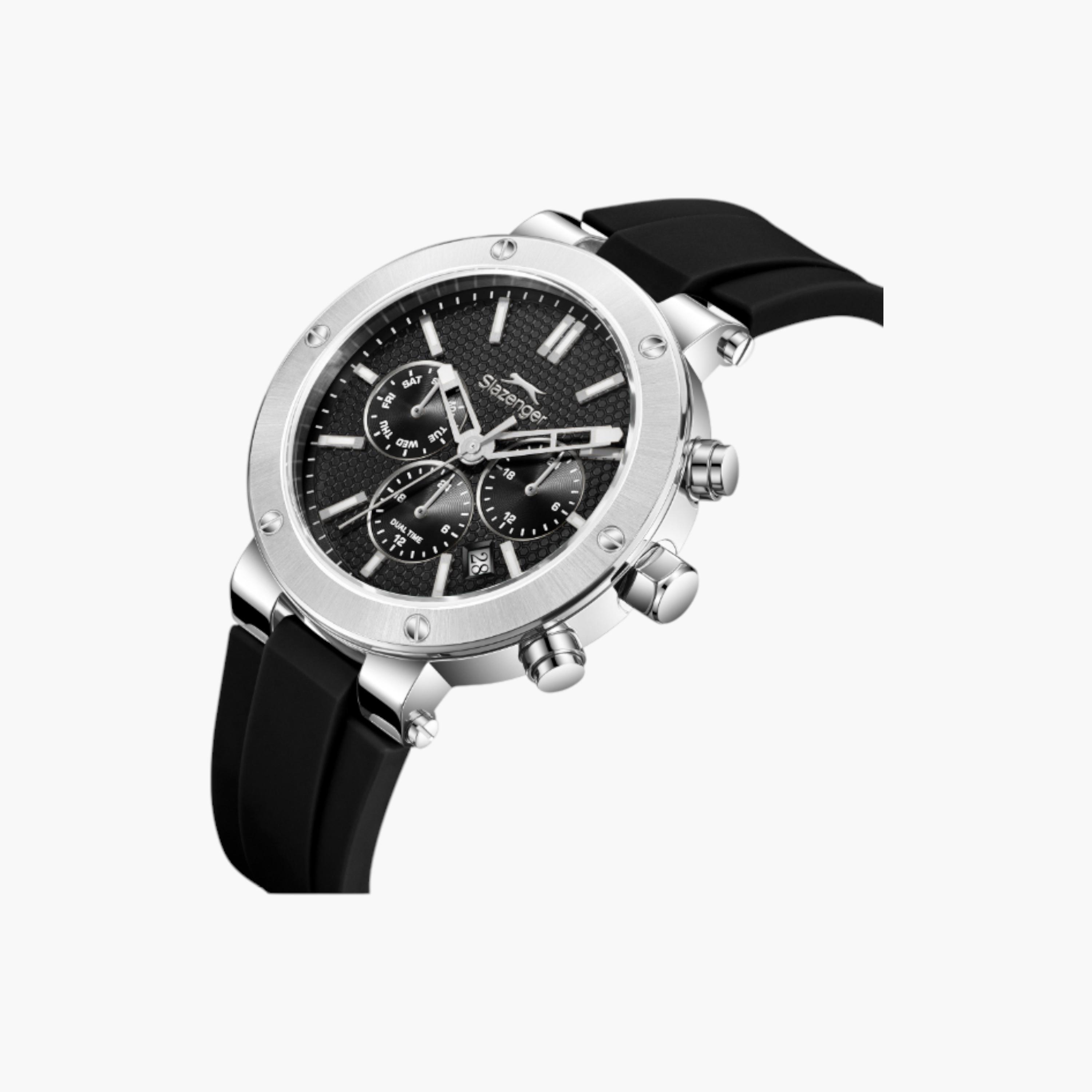 سلازنجر ساعة رجالية بشاشة عرض متعددة الوظائف وحزام سيليكون-men-watchesandjewellery-watches-image-2