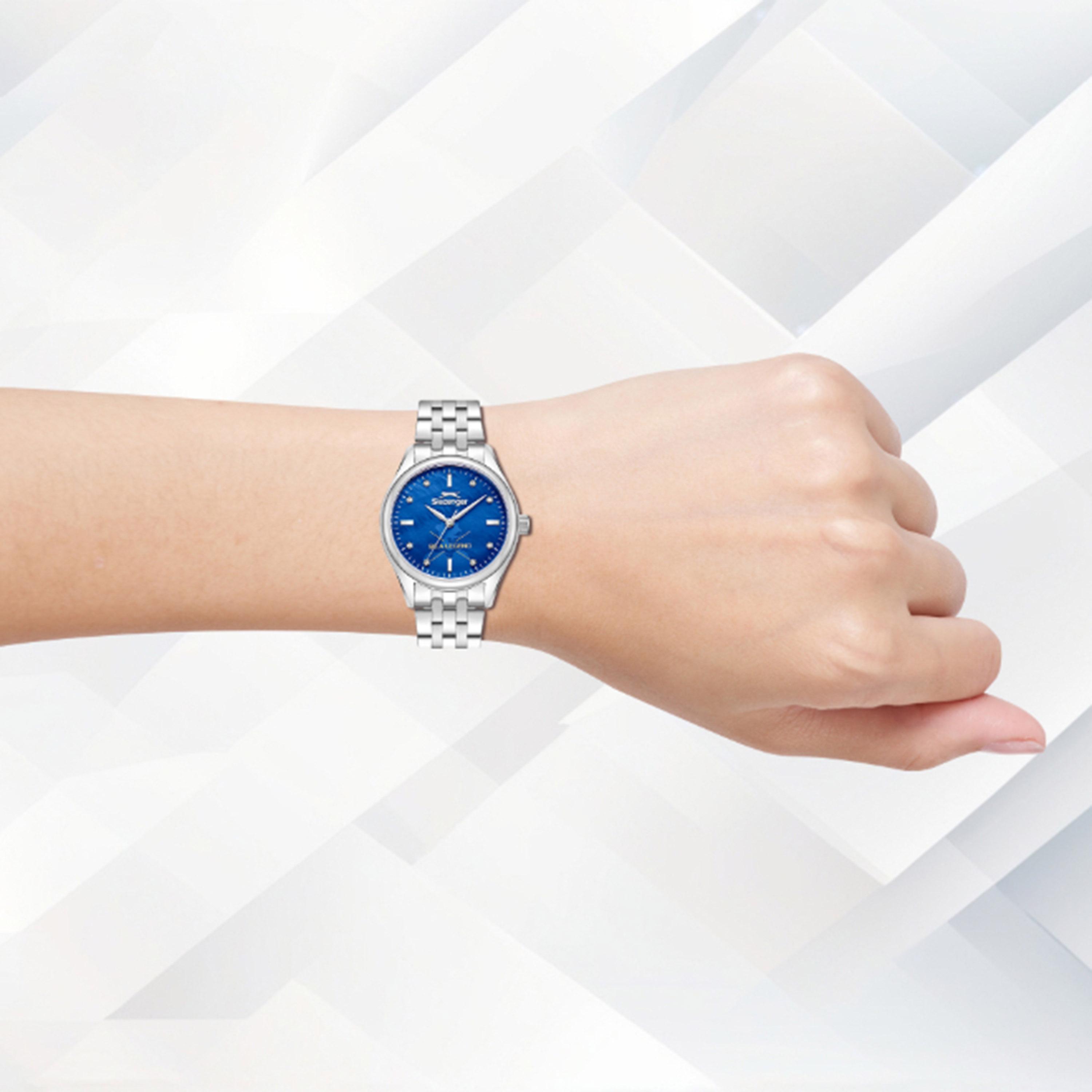 سلازنجر ساعة نسائية فضية من الستانلس ستيل-women-watchesandjewellery-watches-image-5