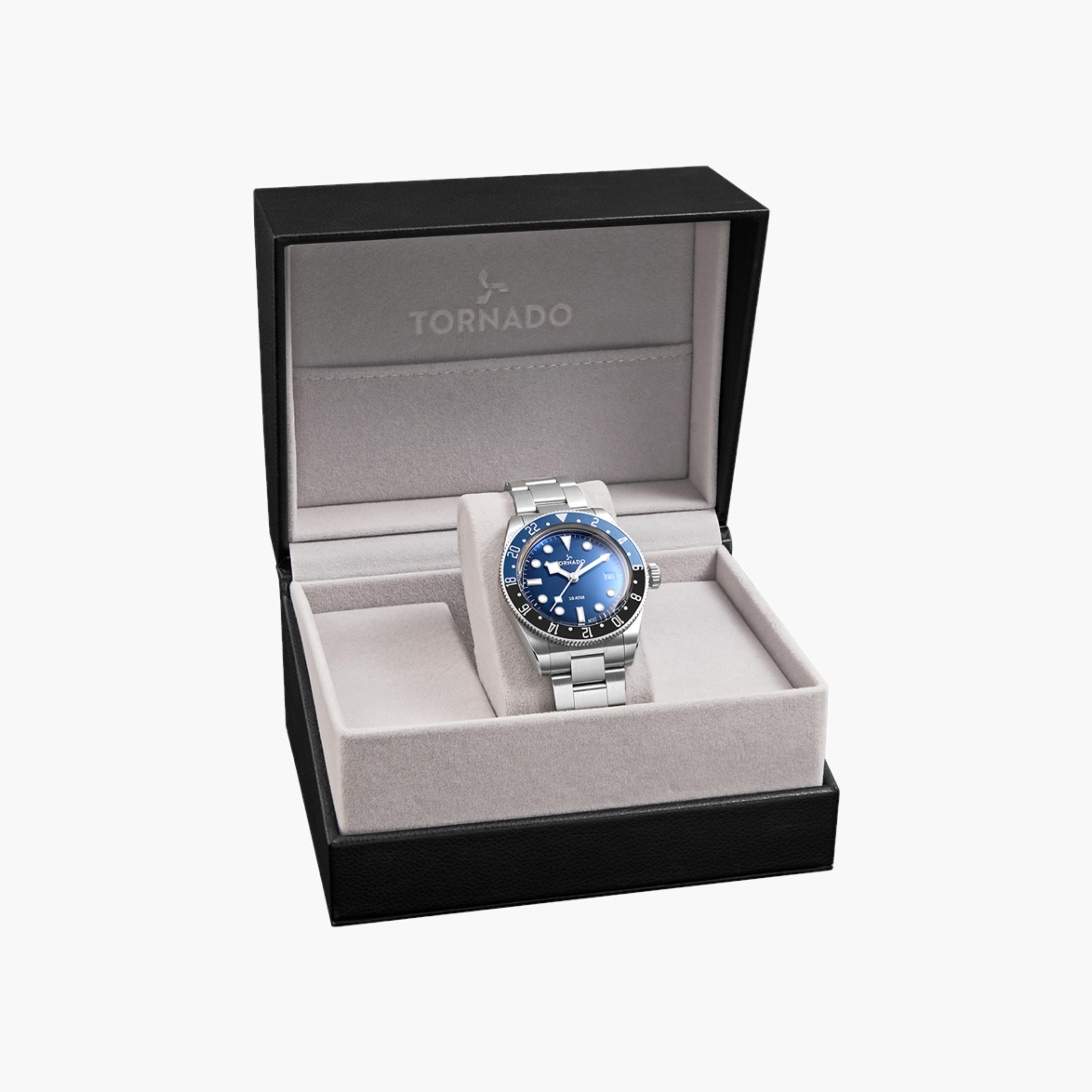 ساعة تورنادو رجالية بعقارب مينا أزرق-men-watchesandjewellery-watches-image-3