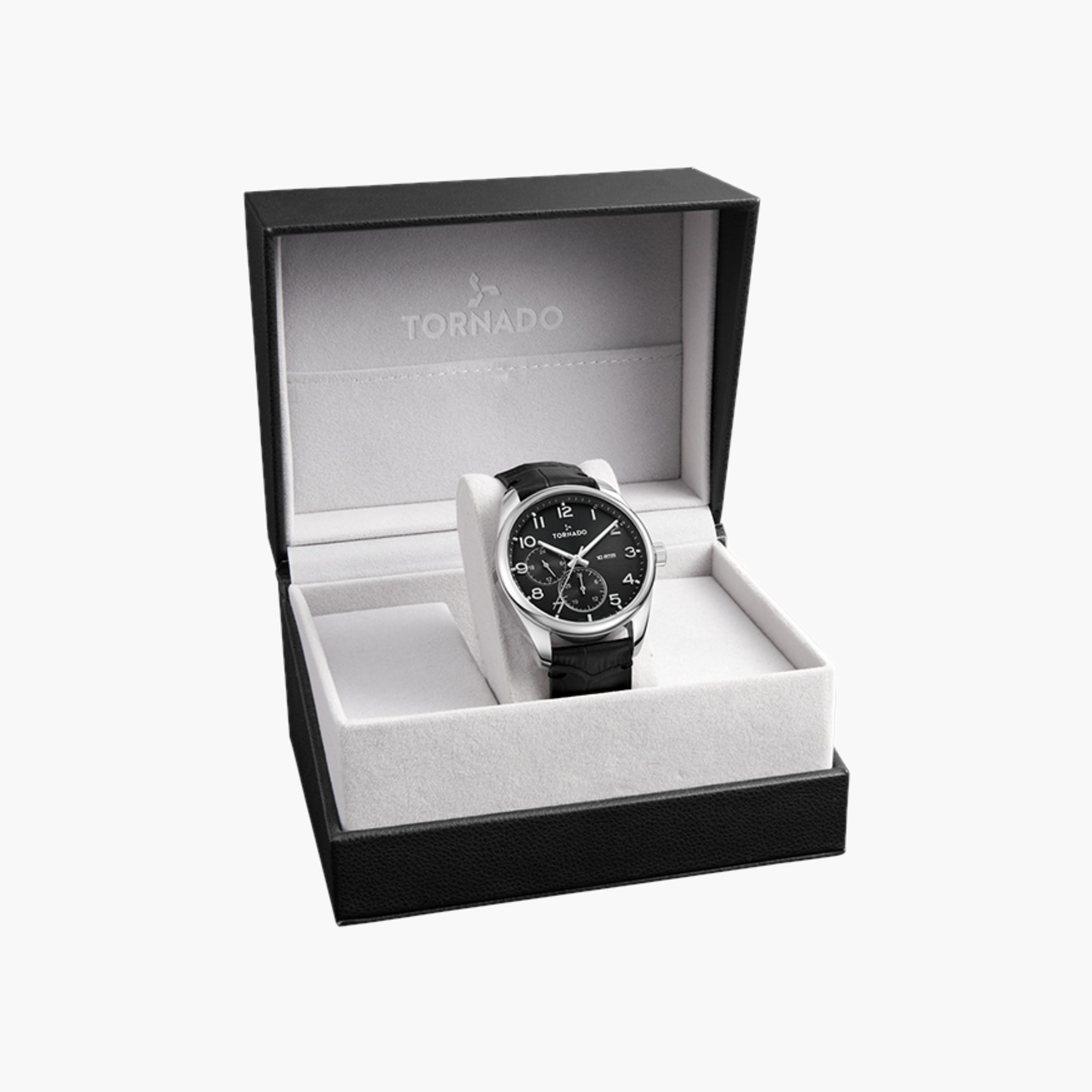 Tornado Classic Men's Multi-Function Leather Watch-men-watchesandjewellery-watches-image-5