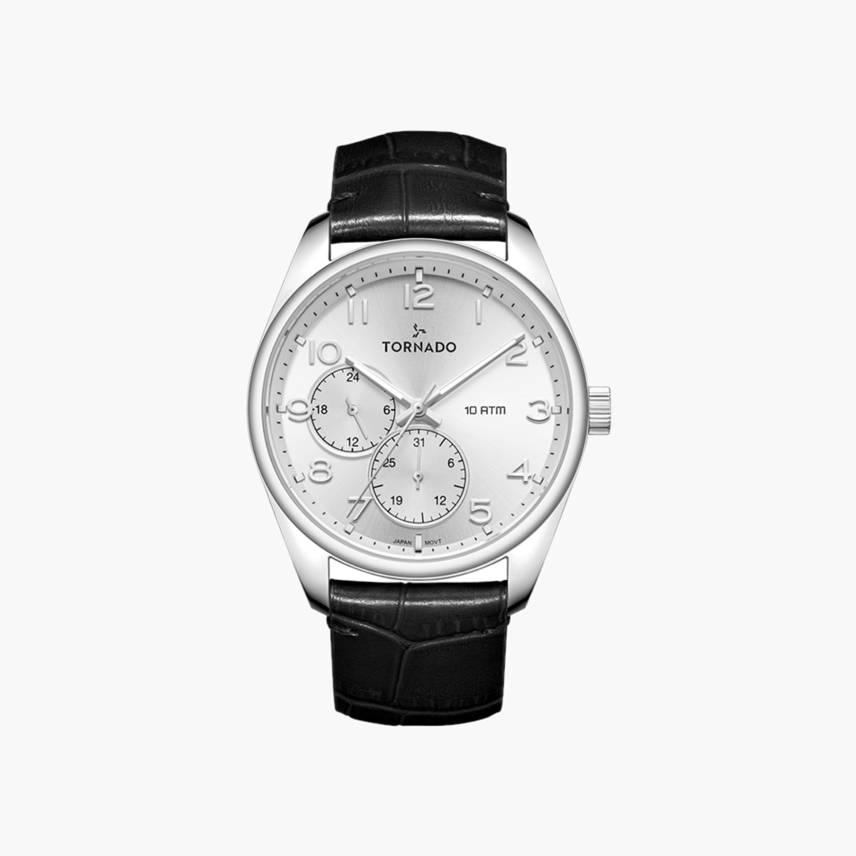 Tornado Multifunction Dial Men's Leather Watch-men-watchesandjewellery-watches-image-1