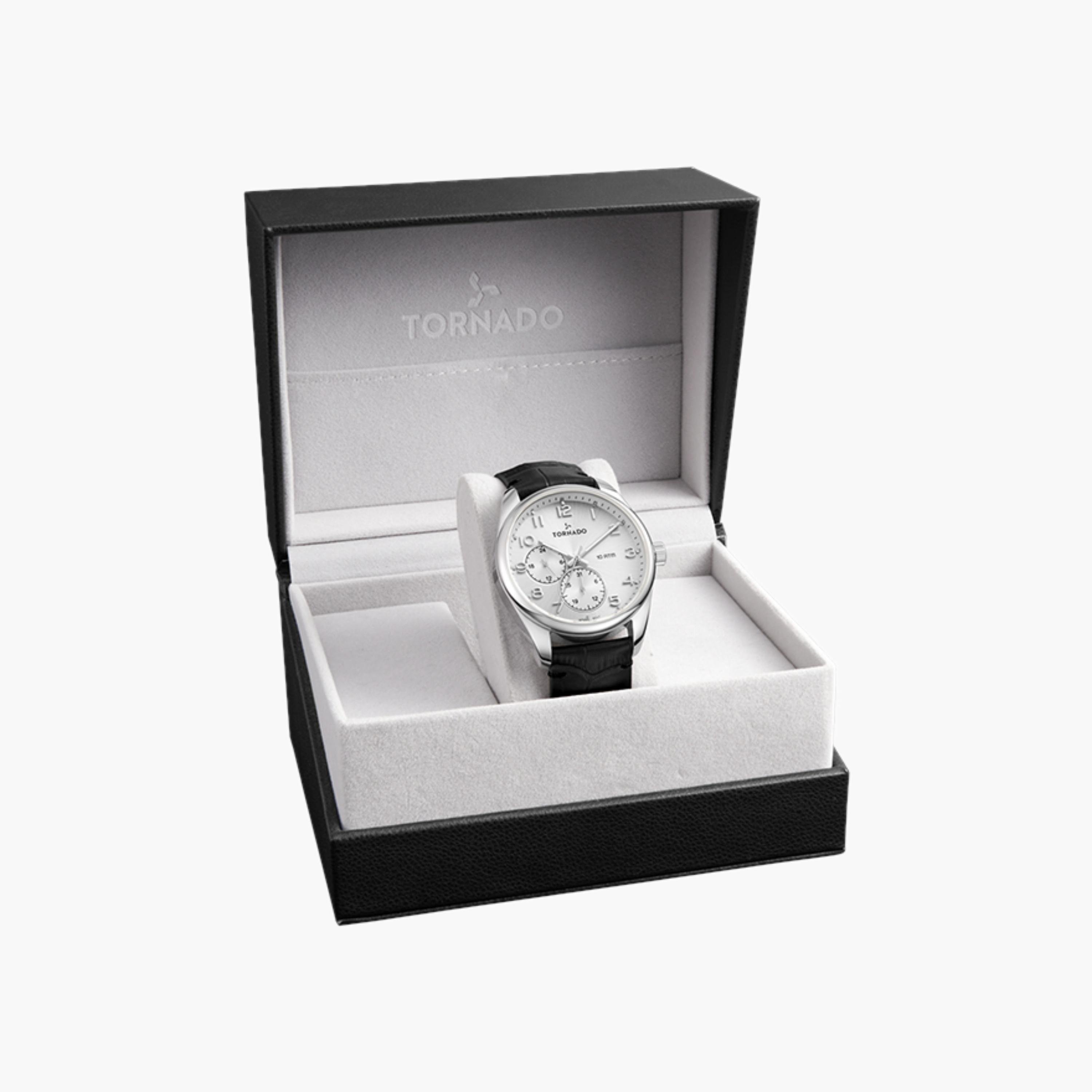 Tornado Multifunction Dial Men's Leather Watch-men-watchesandjewellery-watches-image-4