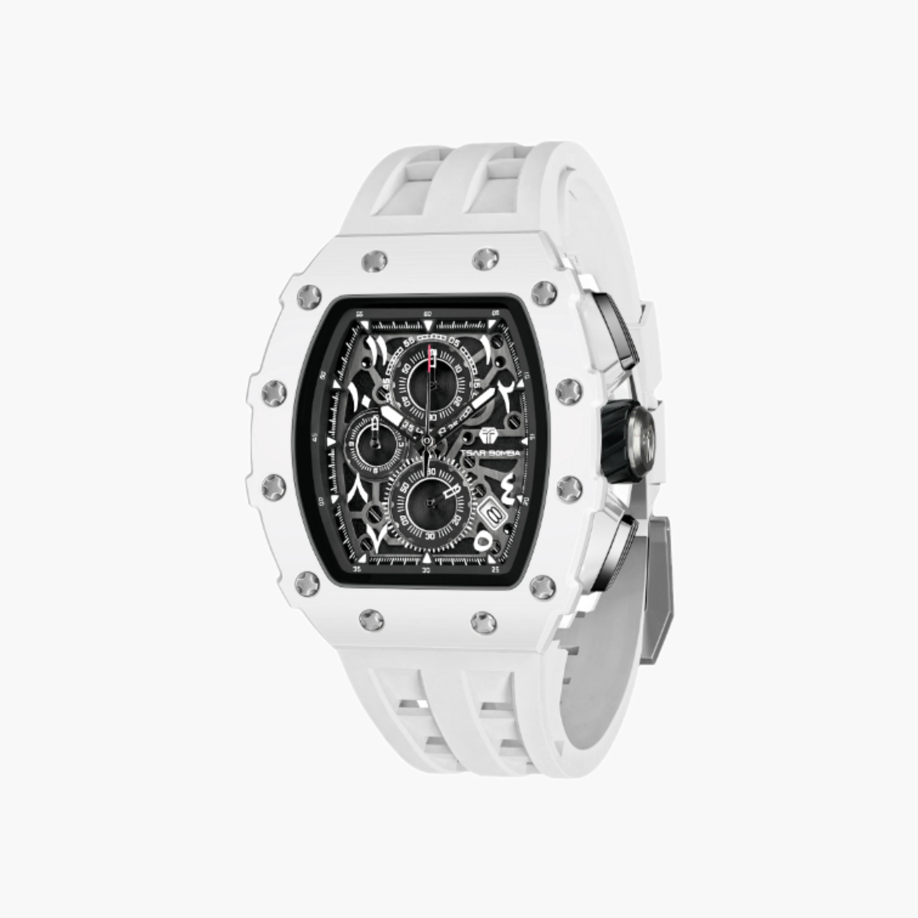 ساعة كرونوغراف بيوسيراميك تونو بيضاء-men-watchesandjewellery-watches-image-5
