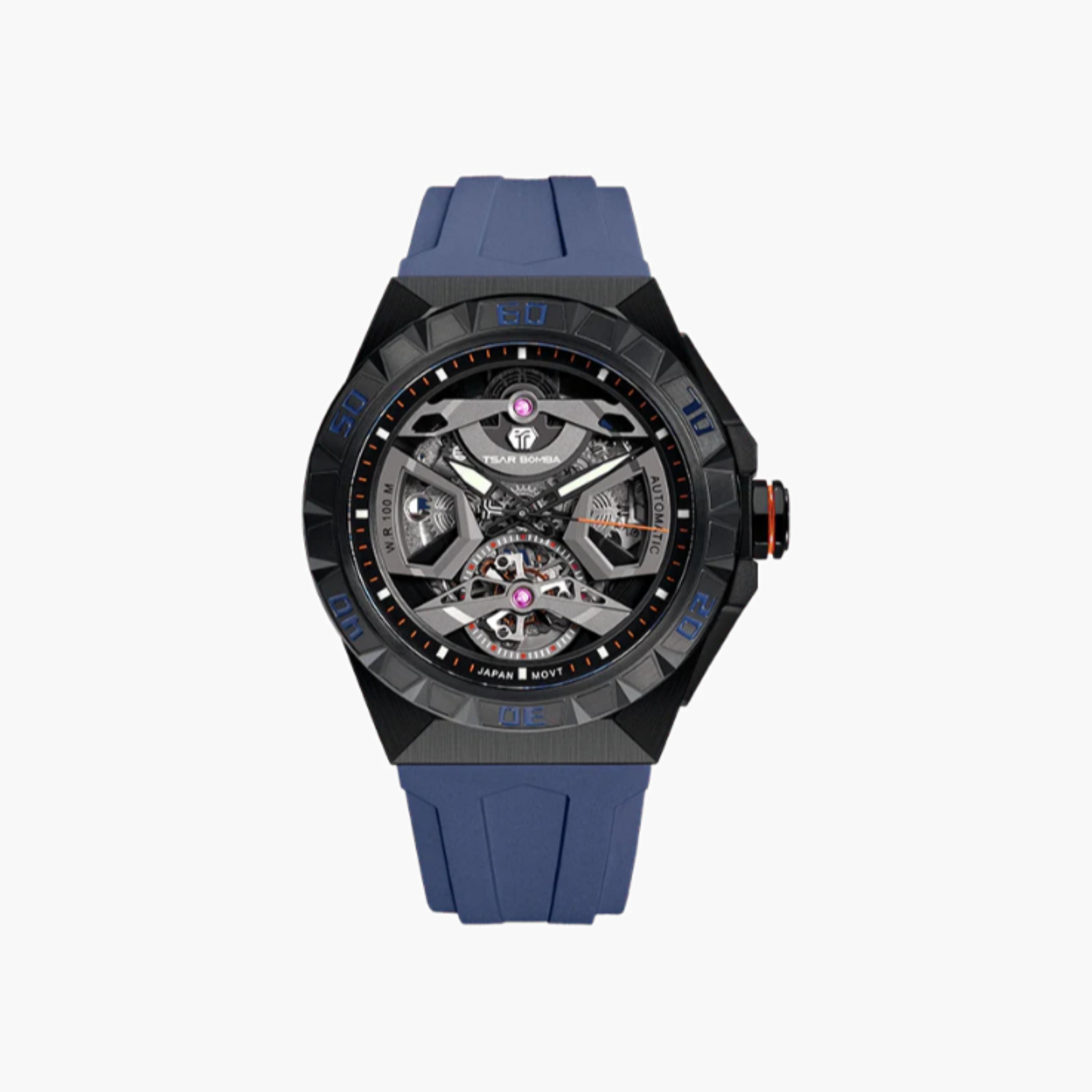 ساعة رجالية أوتوماتيكية بمينا مكشوف-men-watchesandjewellery-watches-image-1