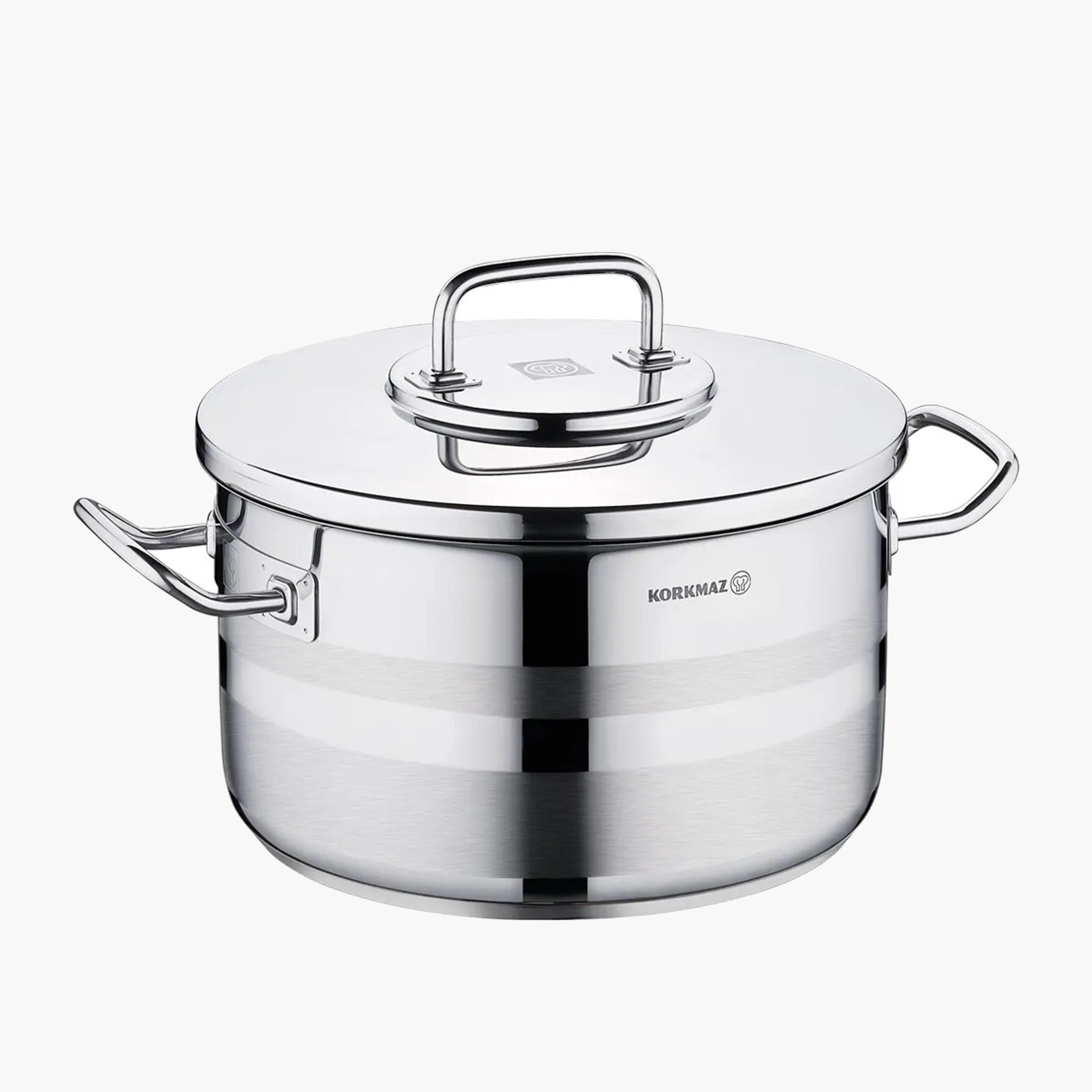 Stainless Steel Stock Pot with Lid-household-kitchen-cookware-potsandpans-image-1
