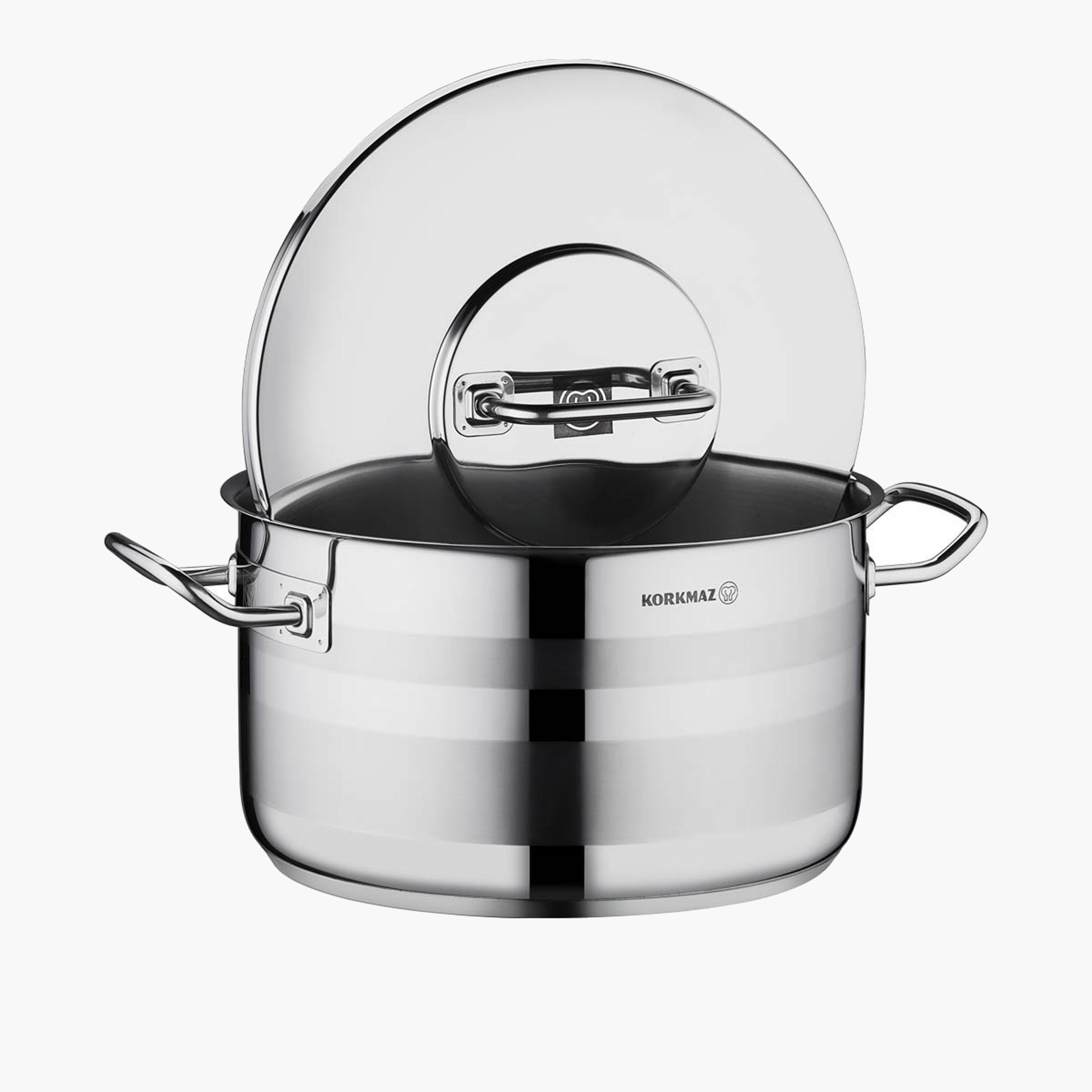 Stainless Steel Stock Pot with Lid-household-kitchen-cookware-potsandpans-image-2