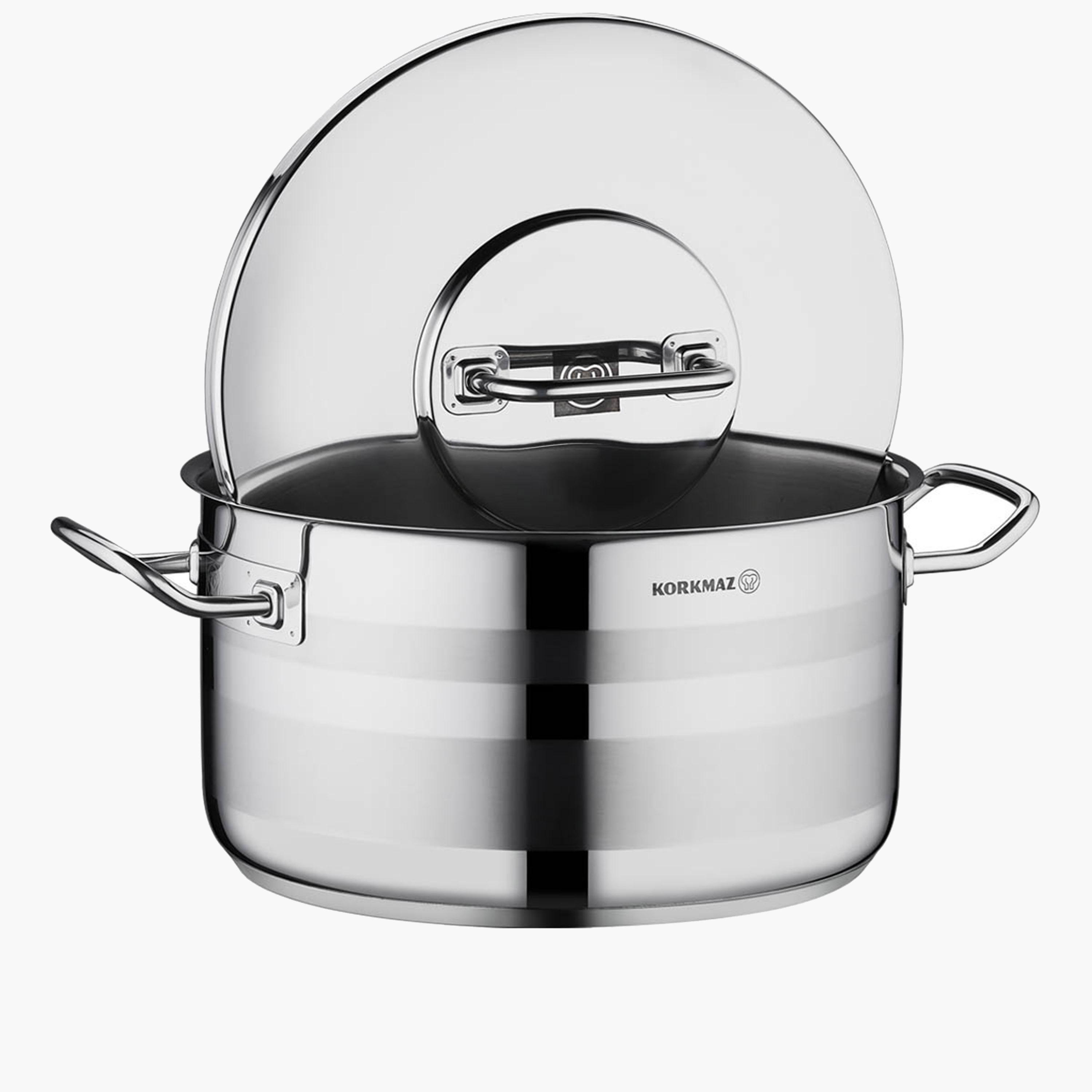 Stainless Steel Casserole Pot 15 Litre-household-kitchen-cookware-potsandpans-image-2