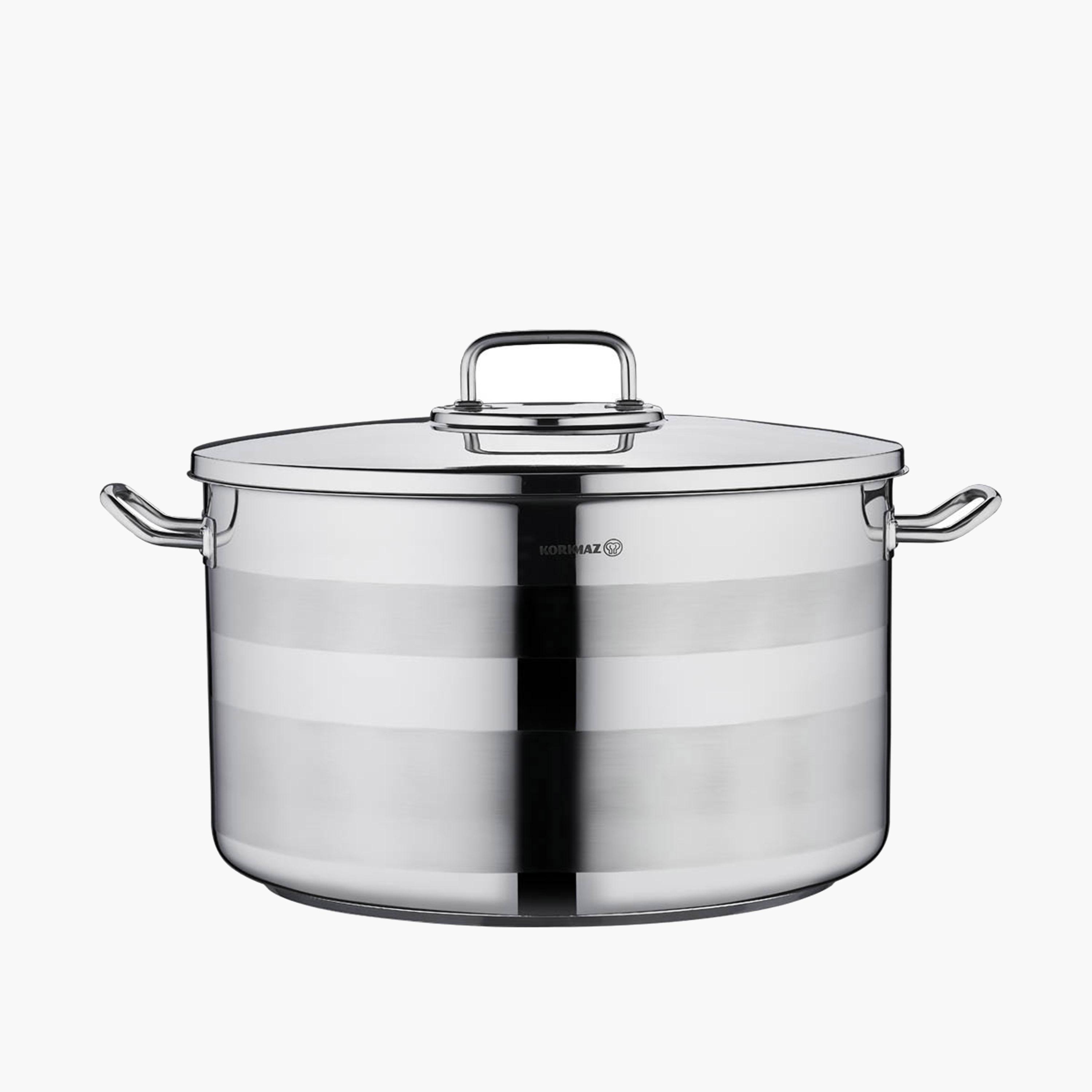 Stainless Steel Casserole Pot 15 Litre-household-kitchen-cookware-potsandpans-image-3
