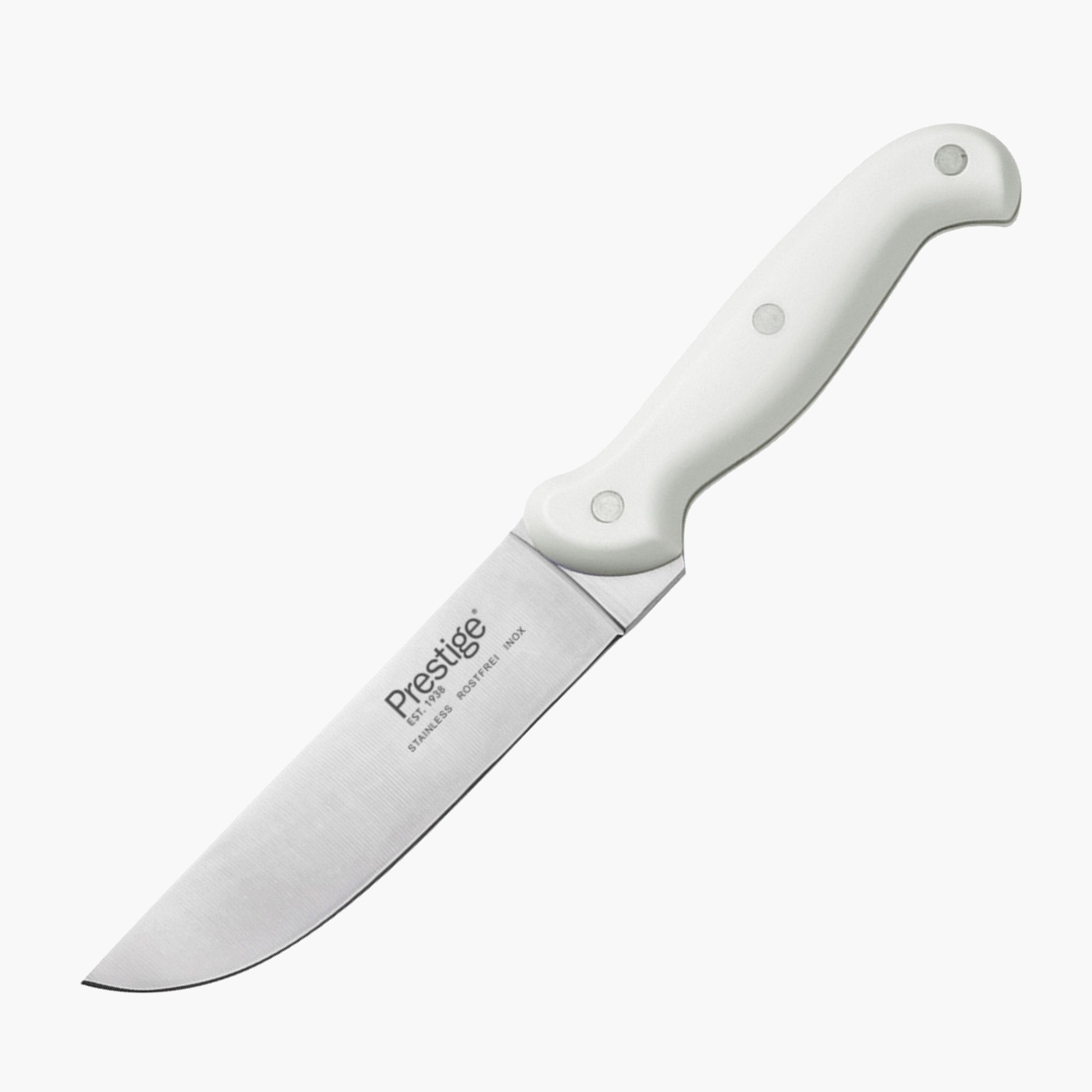 White Handle Butcher Knife-household-kitchen-kitchentoolsandutensils-knives-image-1