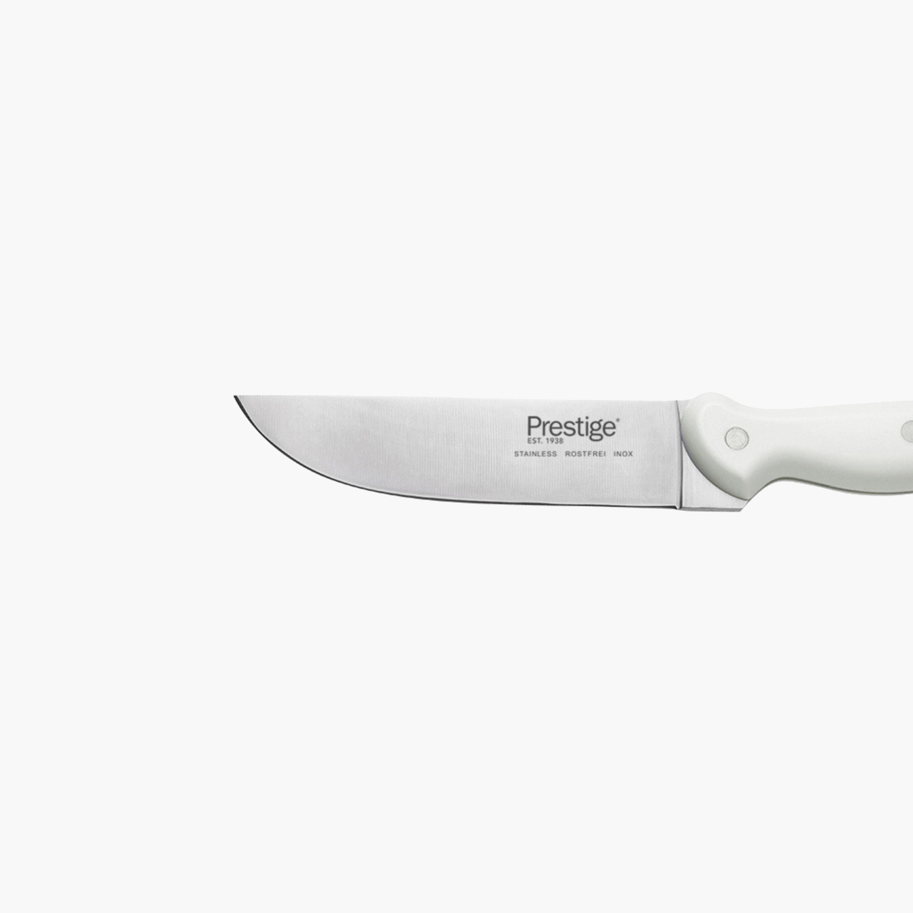 White Handle Butcher Knife-household-kitchen-kitchentoolsandutensils-knives-image-3