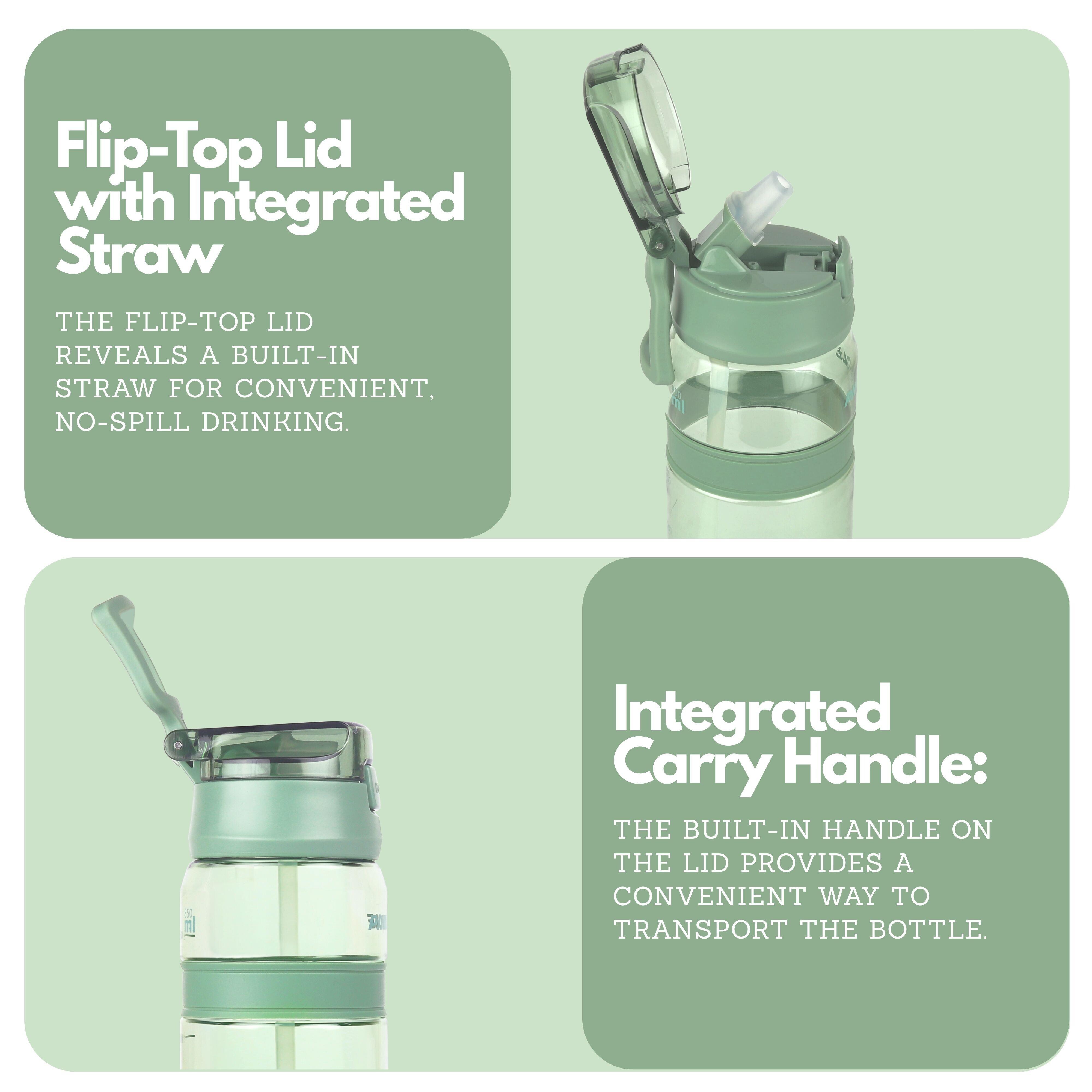 Clear Hydration Bottle with Straw-household-dining-drinkserveware-bottles-image-2
