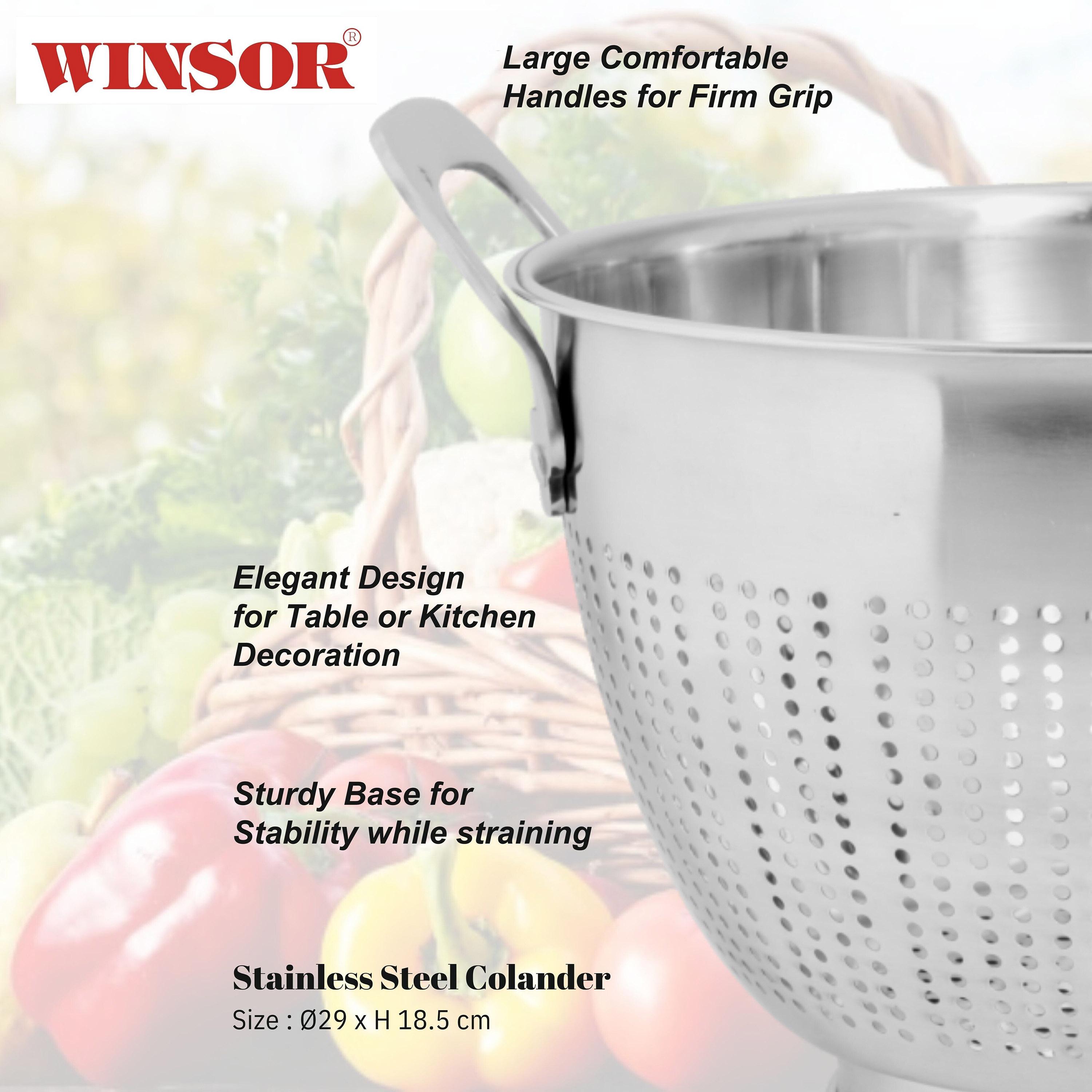 Stainless Steel Colander Strainer Basket-household-kitchen-kitchentoolsandutensils-colandersandstrainers-image-2