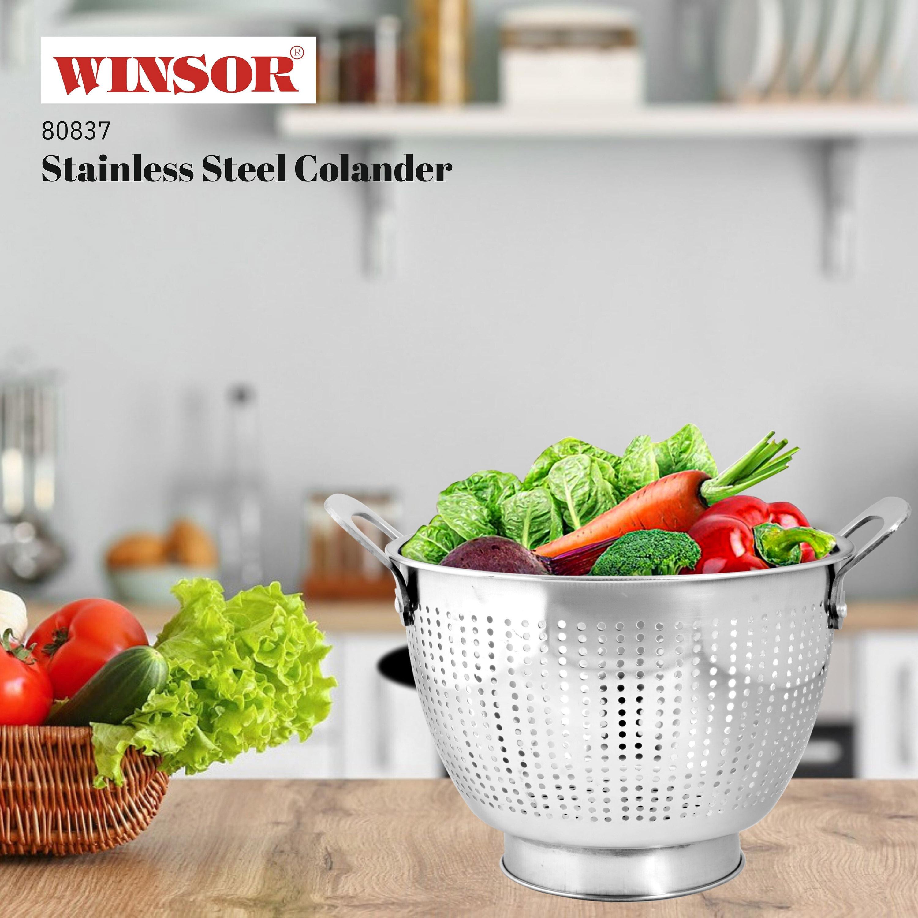 Stainless Steel Colander Strainer Basket-household-kitchen-kitchentoolsandutensils-colandersandstrainers-image-3