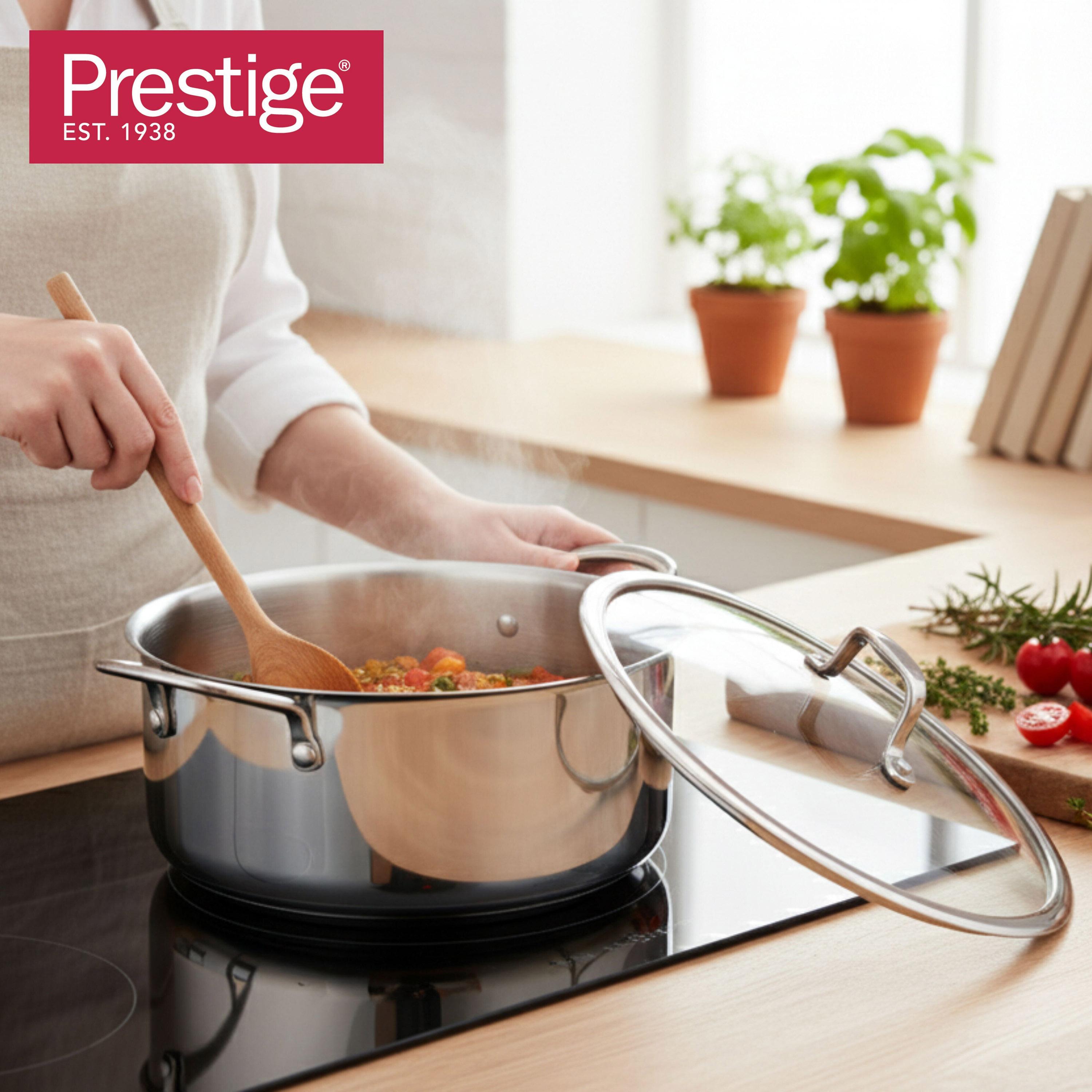 برستيج قدر كسرولة ستانلس ستيل مع غطاء-household-kitchen-cookware-potsandpans-image-6