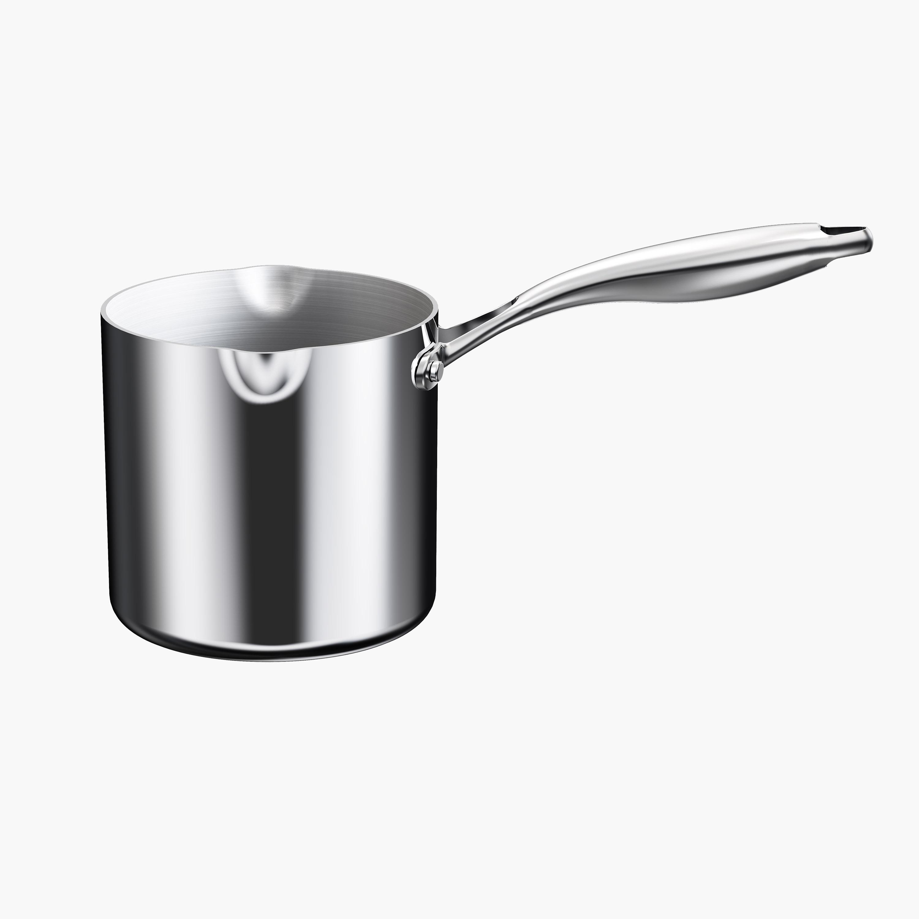 Stainless Steel Saucepan with Handle-household-kitchen-cookware-potsandpans-image-2