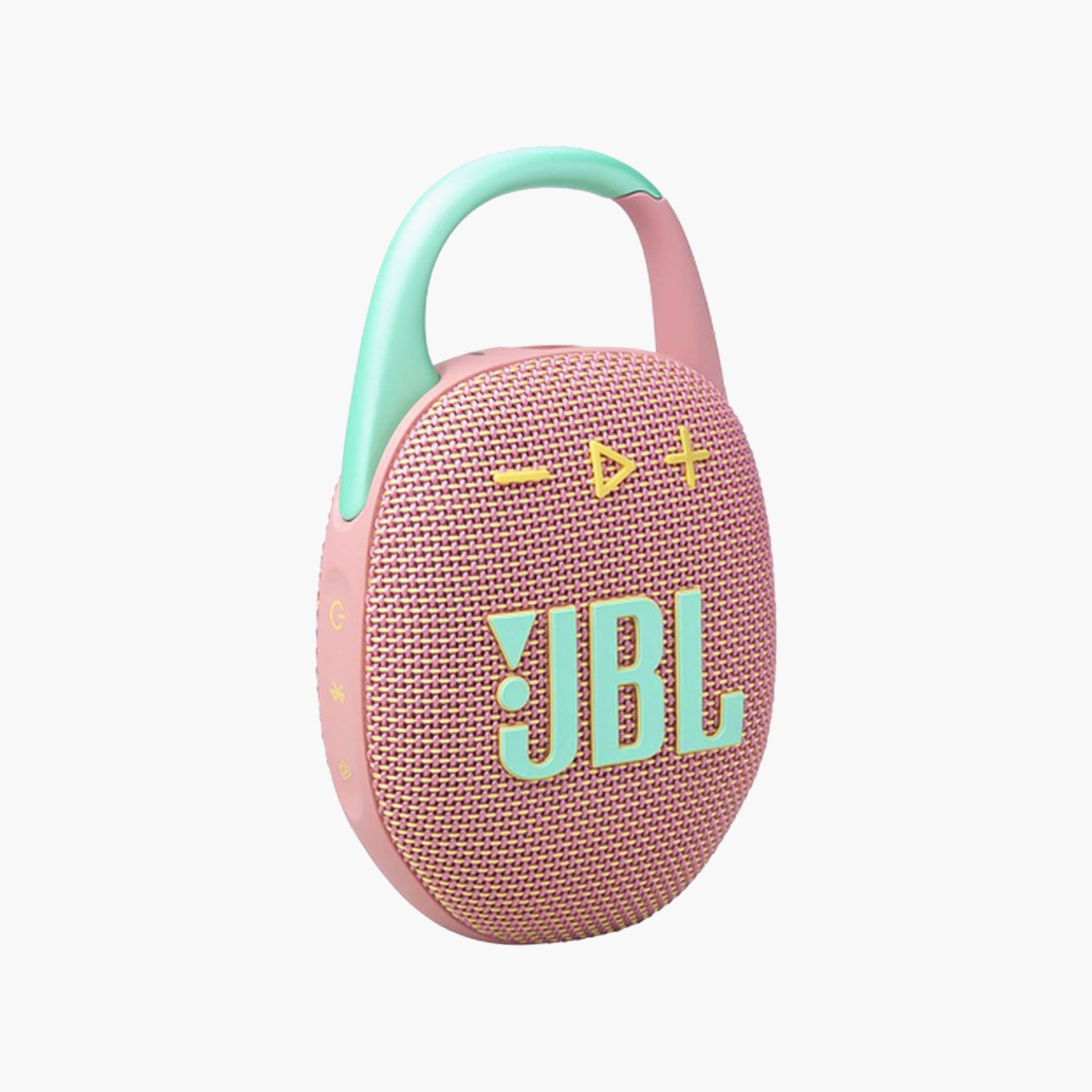 مكبر صوت جاي بي ال كليب 5 فائق الحمل ومقاوم للماء - وردي | JBLCLIP5PINK-electronics-speakers-image-1