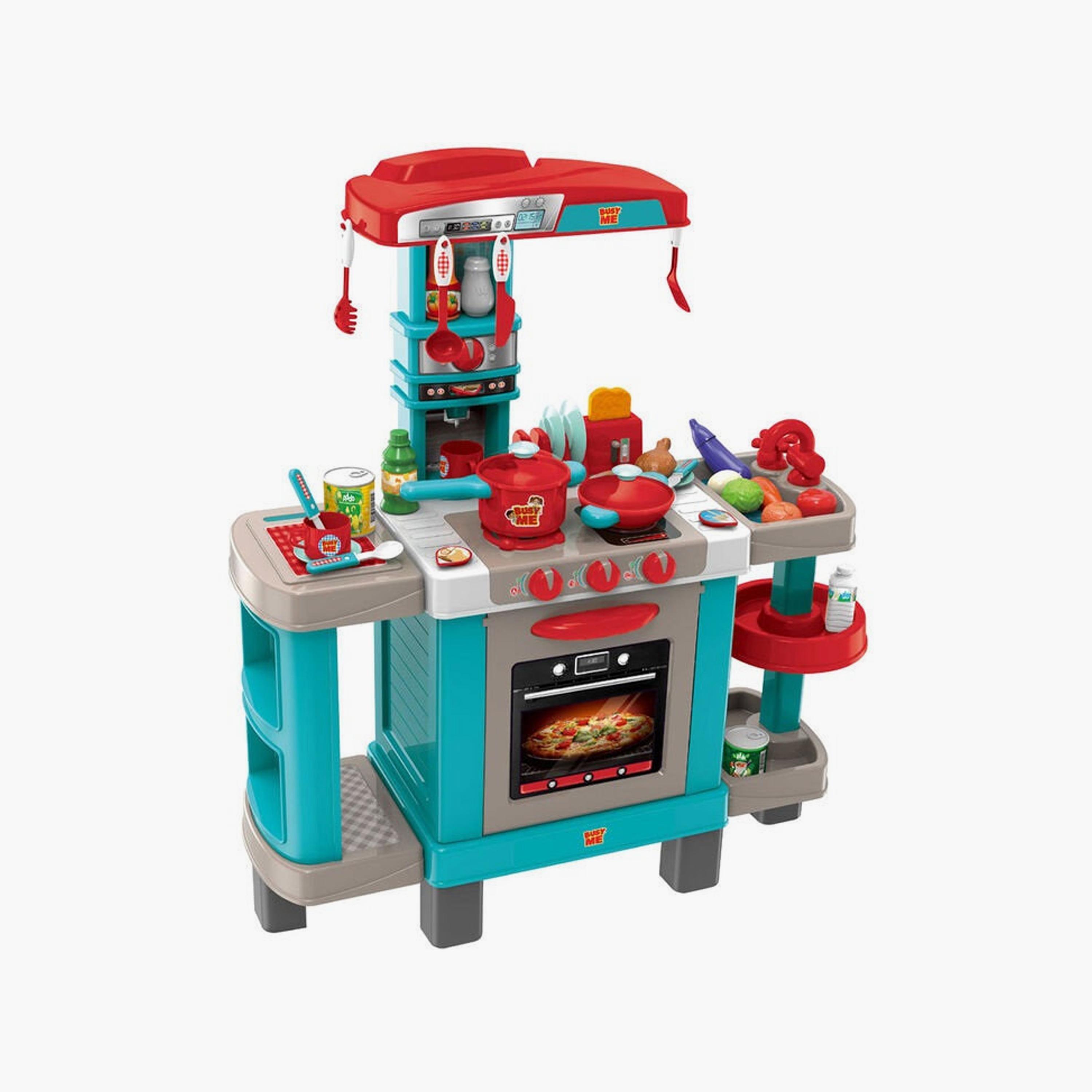 طقم لعب مطبخ الشيف التظاهري مشغول بي - يعمل بالبطارية من أدو-toys-roleplay-image-1