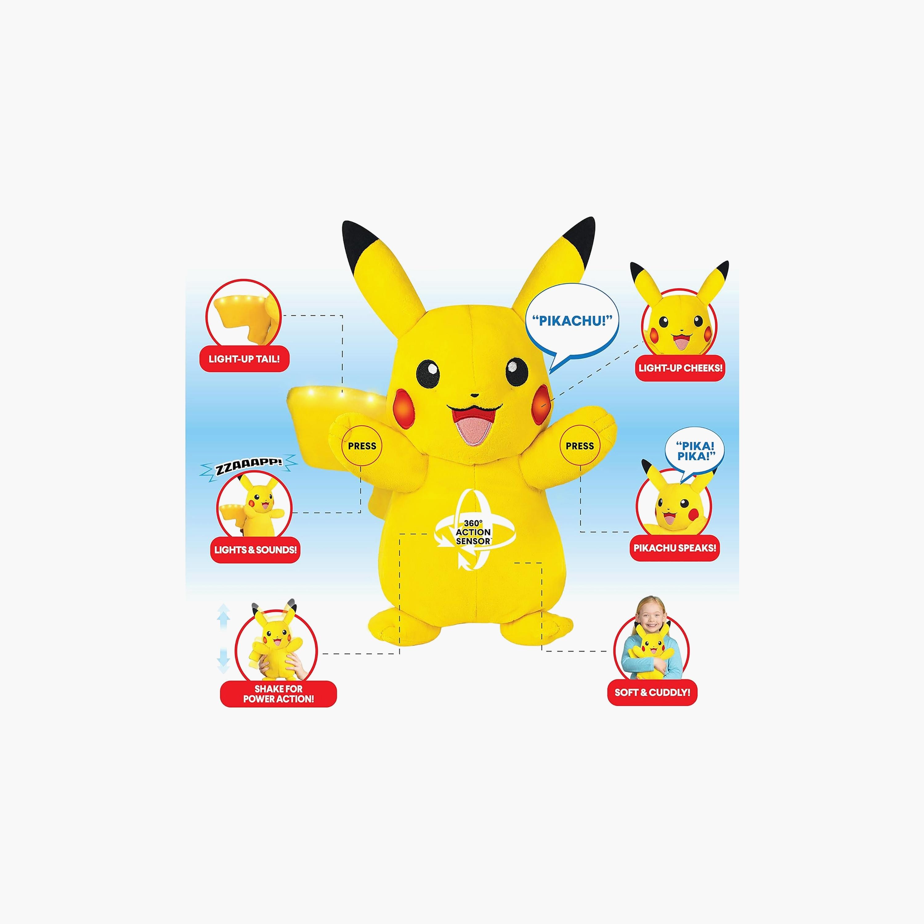 Pokémon Plush Power Action Pikachu Battery Operated Plush Toy-toys-plushsofttoys-cartooncharacters-image-3