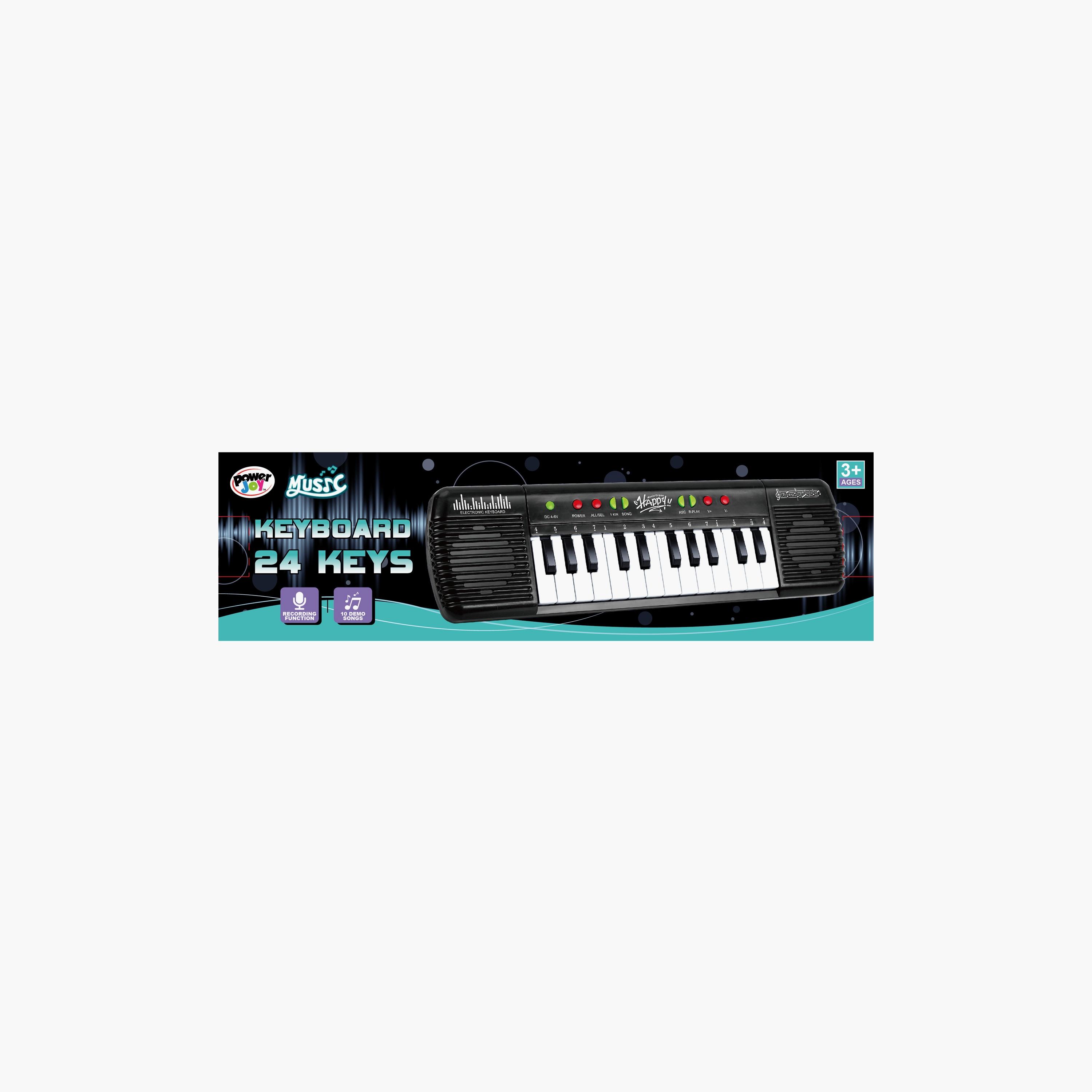 Power Joy Music Keyboard 24 Keys With Mic Battery Operated-toys-educational-musicaltoys-image-2