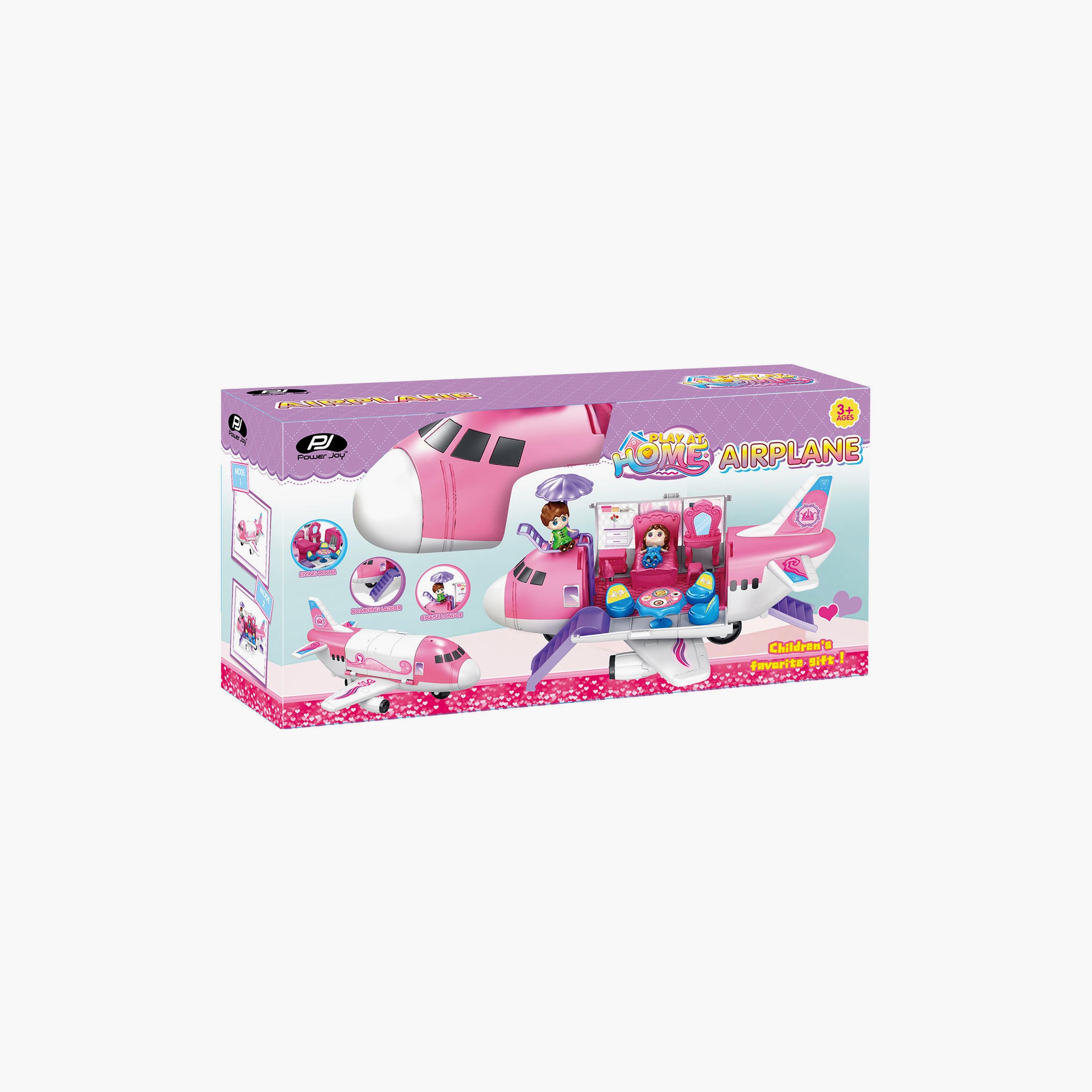 Power Joy Playhome Airplane Playset with 2 Dolls-toys-playvehicles-vehicleplaysets-image-2