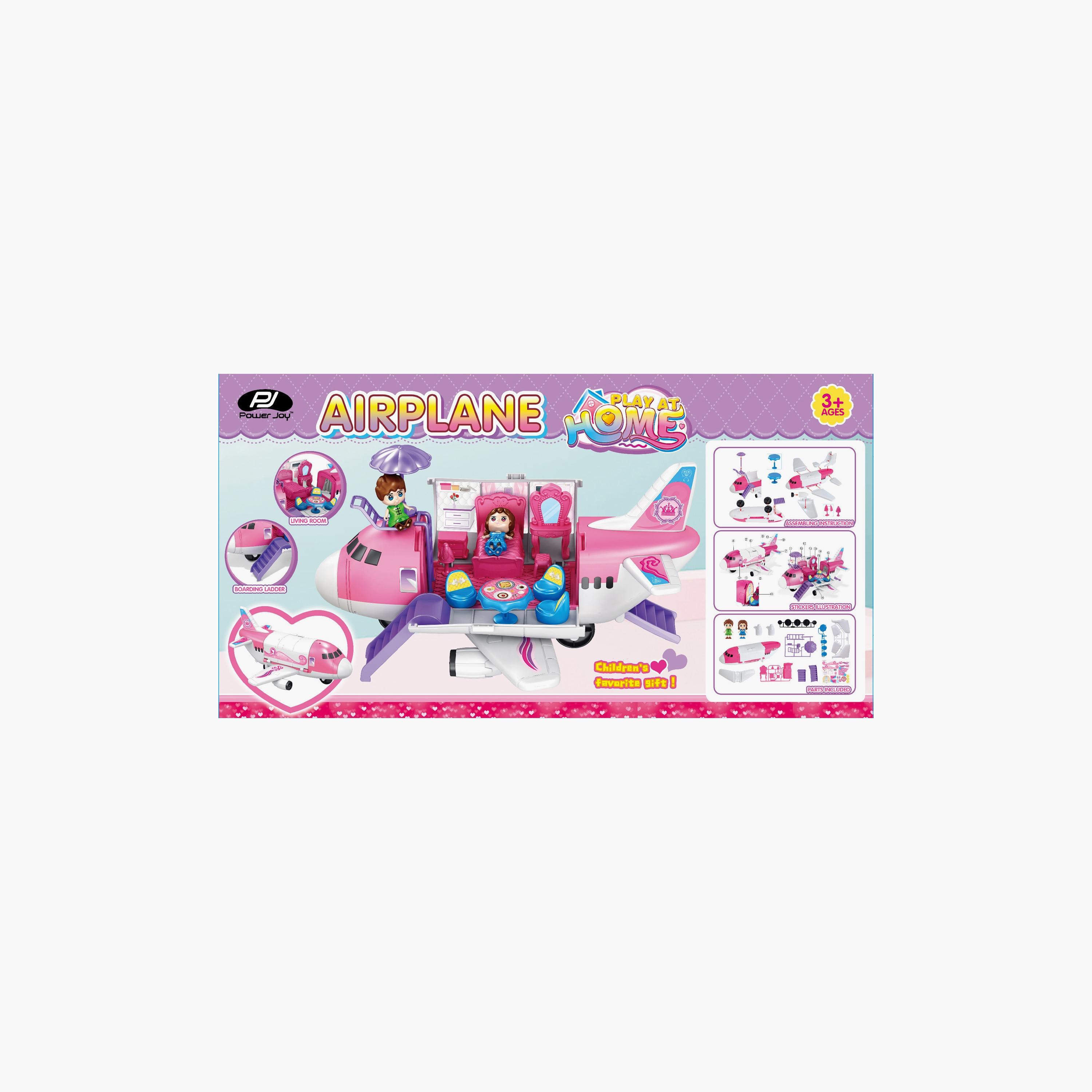 Power Joy Playhome Airplane Playset with 2 Dolls-toys-playvehicles-vehicleplaysets-image-3