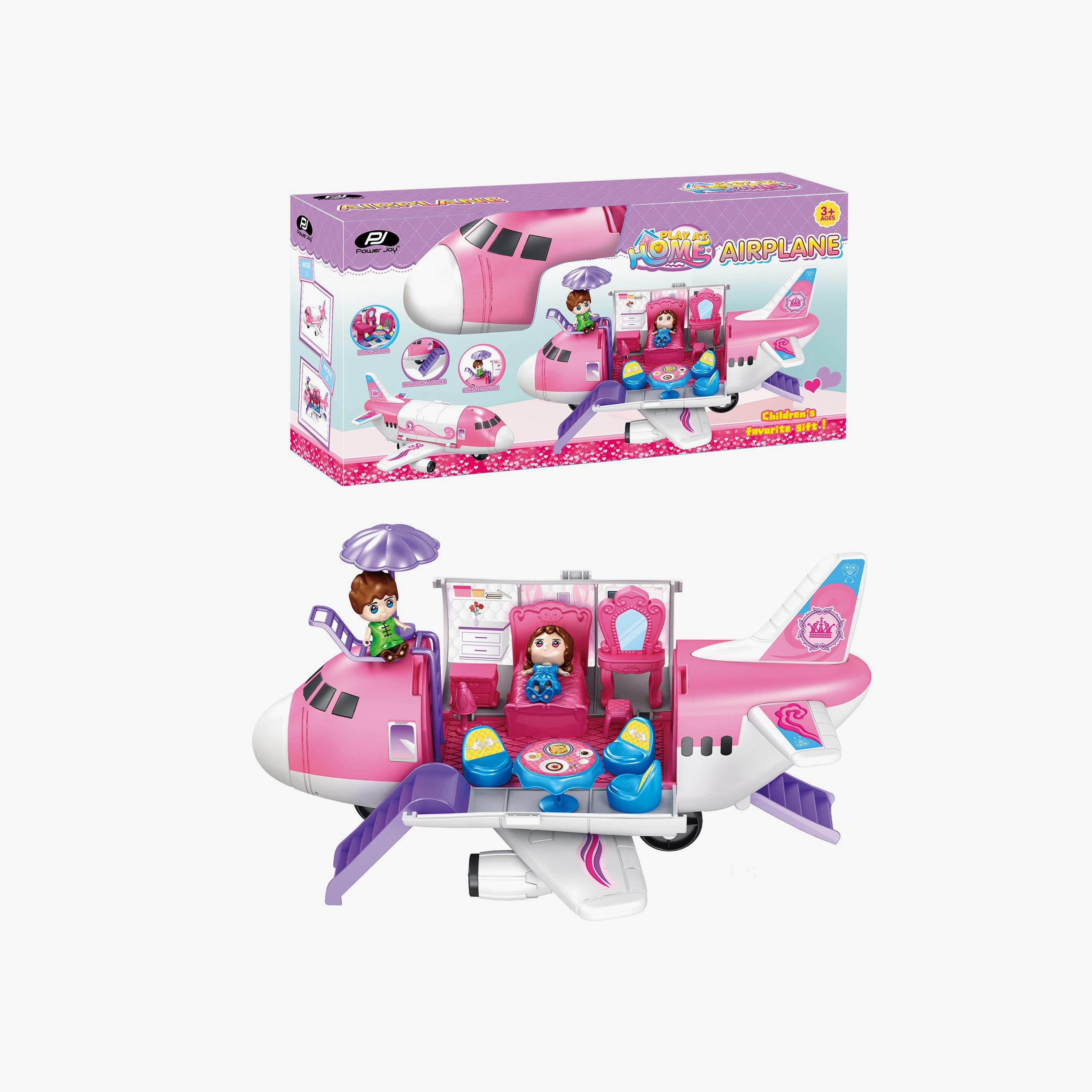 Power Joy Playhome Airplane Playset with 2 Dolls-toys-playvehicles-vehicleplaysets-image-4